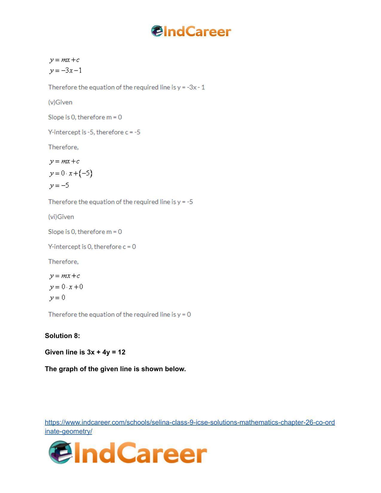 Selina Class 9 ICSE Solutions Mathematics : Chapter 26- Co-ordinate Geometry - Page 75