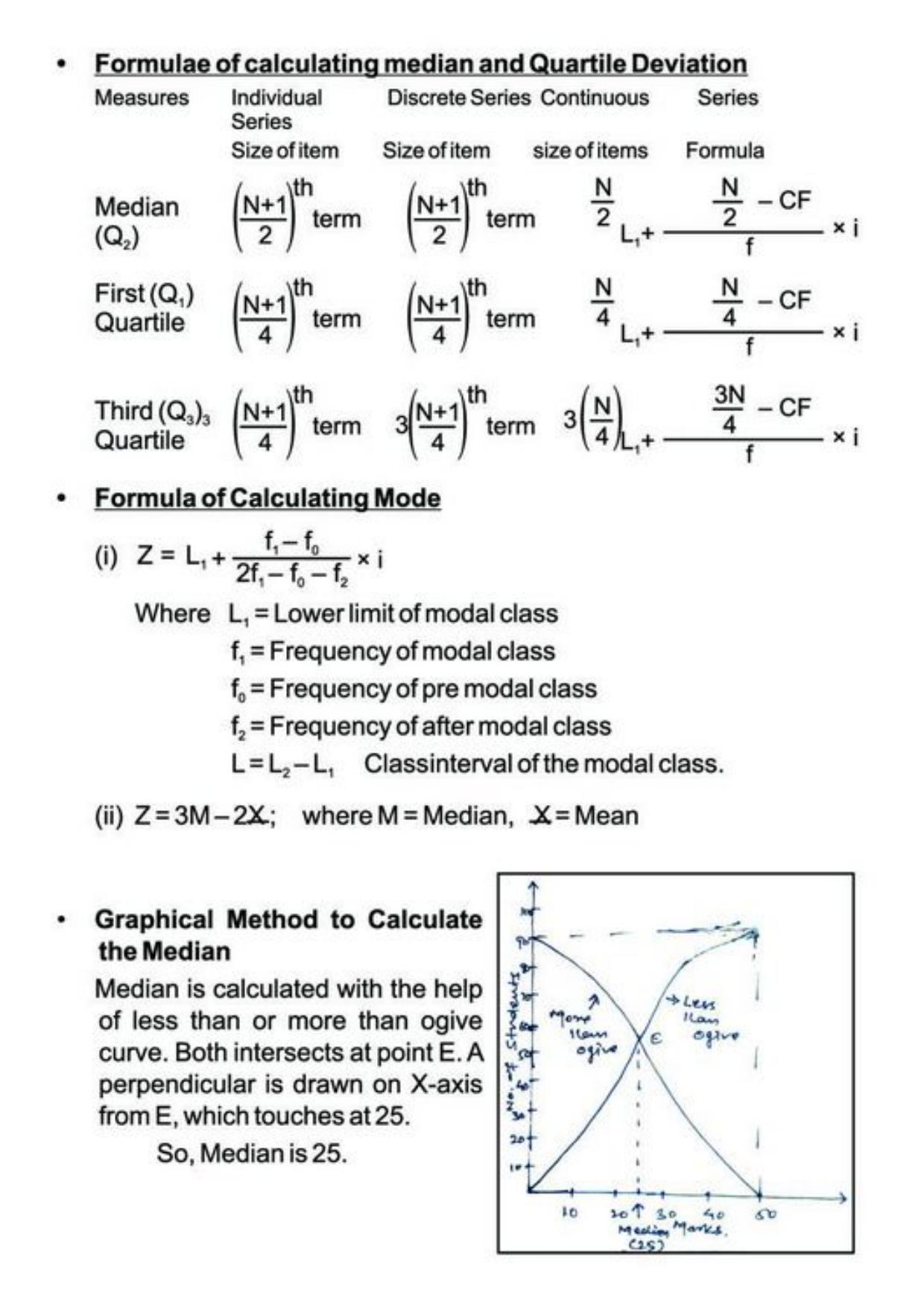 Class 11 Notes, Question & Practice Paper - Economics (Topic 3(A) : Measures of Central Tendency) - Page 4