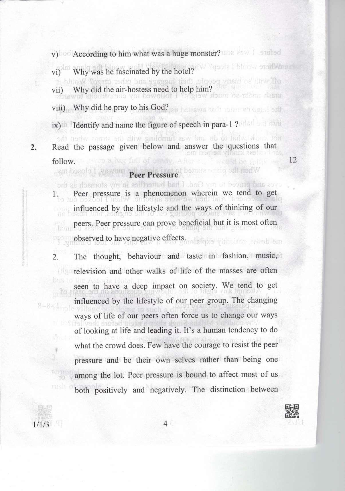CBSE Class 10 1-1-3 Eng. Comm. 2019 Question Paper - Page 4