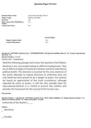 AP EDCET 2019 Social Studies Question Paper