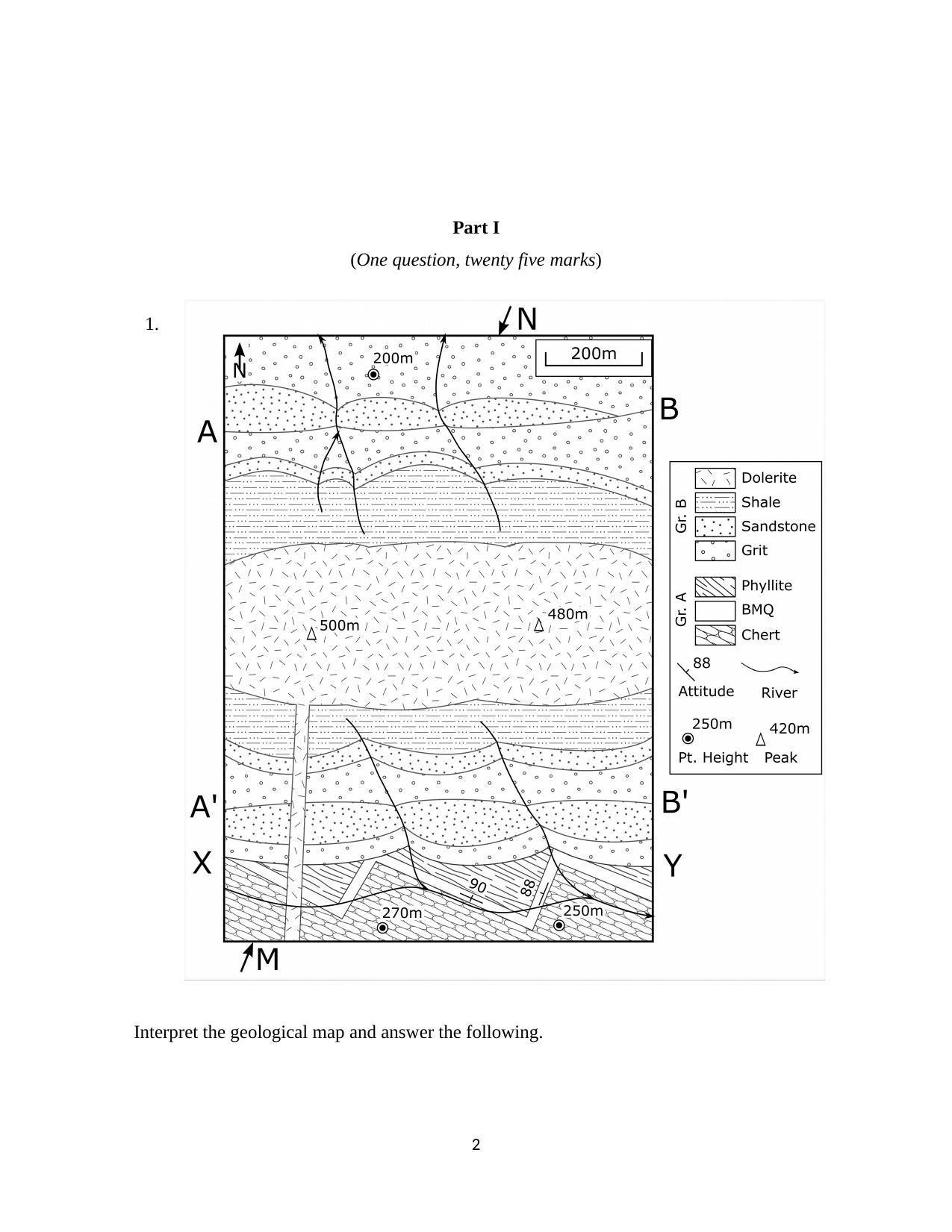 ISI Admission Test JRF in Geology GEB 2019 Sample Paper - Page 2
