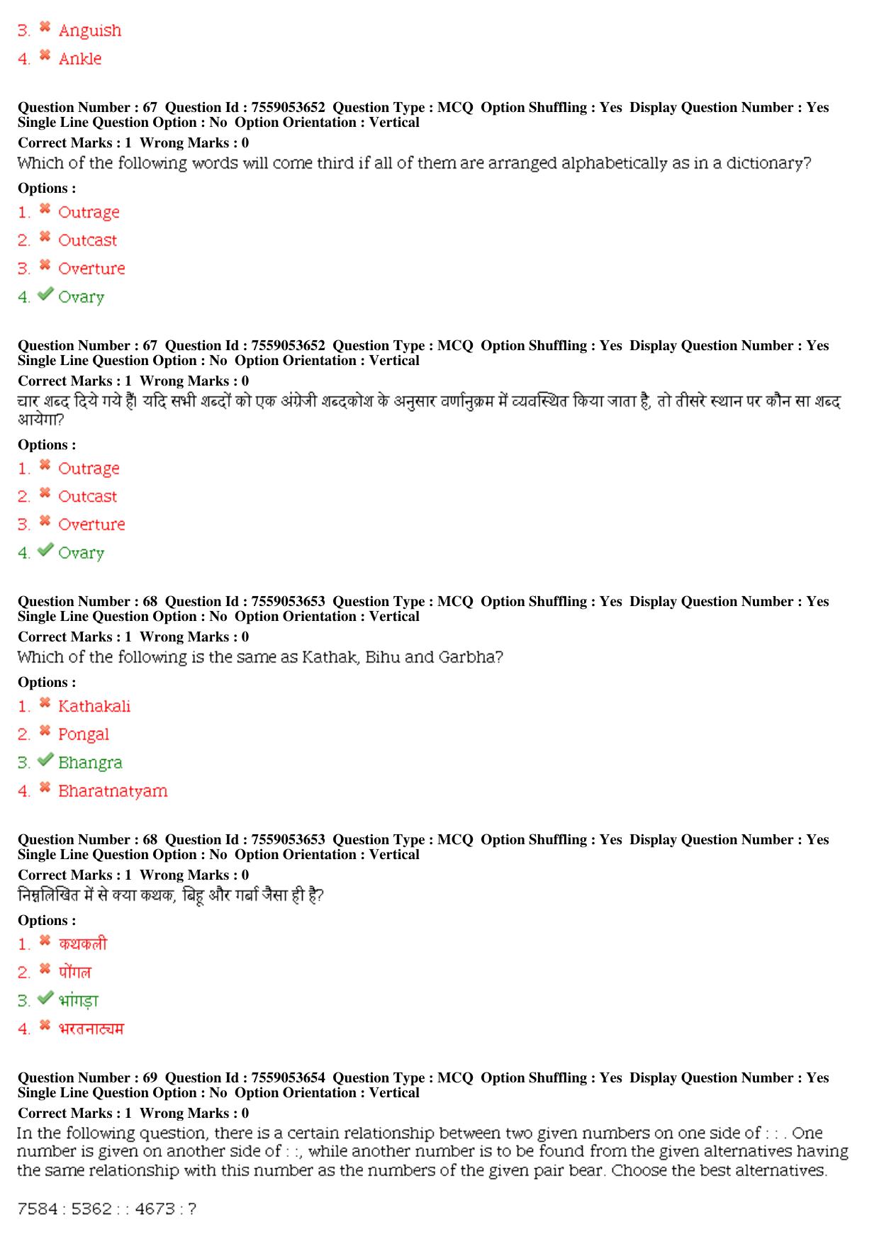 MP CPCT 03rd August 2019 Scribe CPCT Question Paper Shift 2 - Page 32