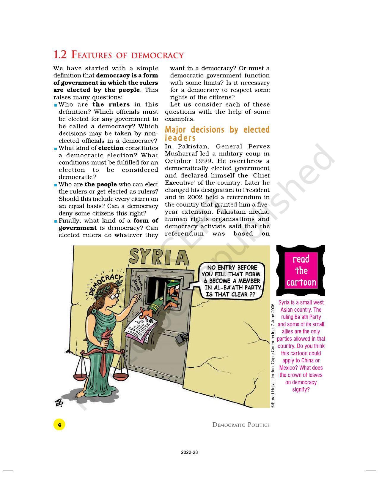 NCERT Book for Class 9 Civics Chapter 1 Democracy in the Contemporary World - Page 4