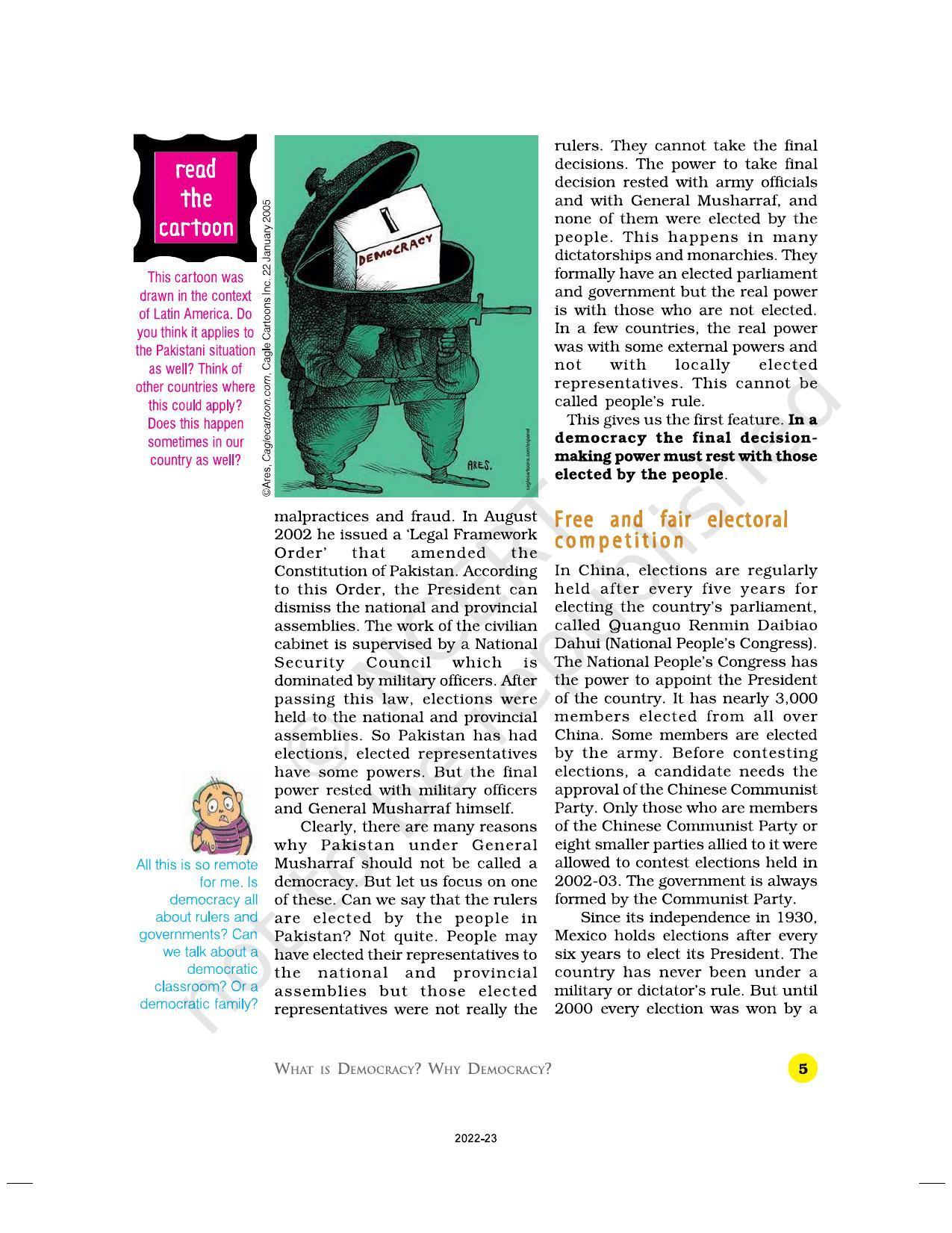 NCERT Book for Class 9 Civics Chapter 1 Democracy in the Contemporary World - Page 5