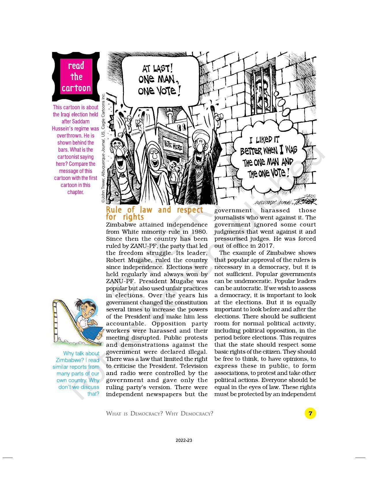 NCERT Book for Class 9 Civics Chapter 1 Democracy in the Contemporary World - Page 7