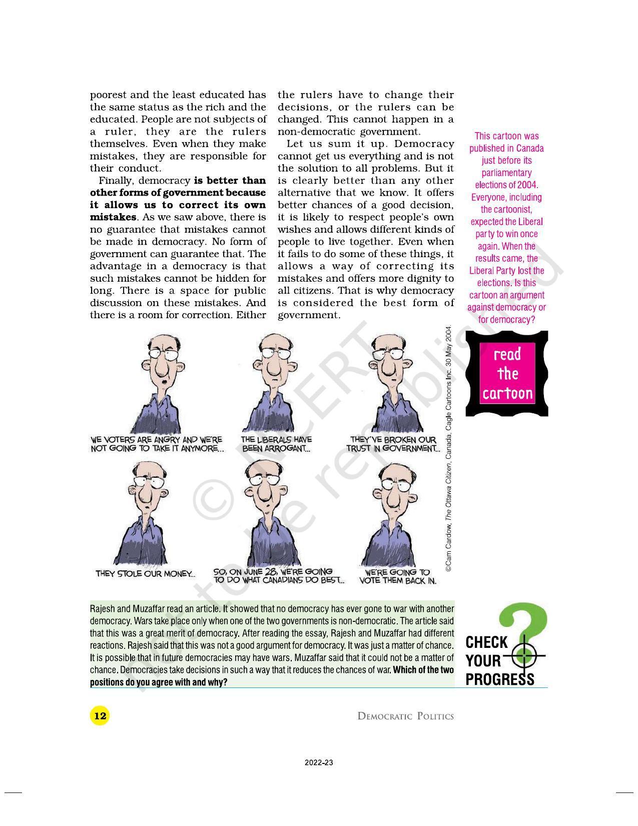 NCERT Book for Class 9 Civics Chapter 1 Democracy in the Contemporary World - Page 12