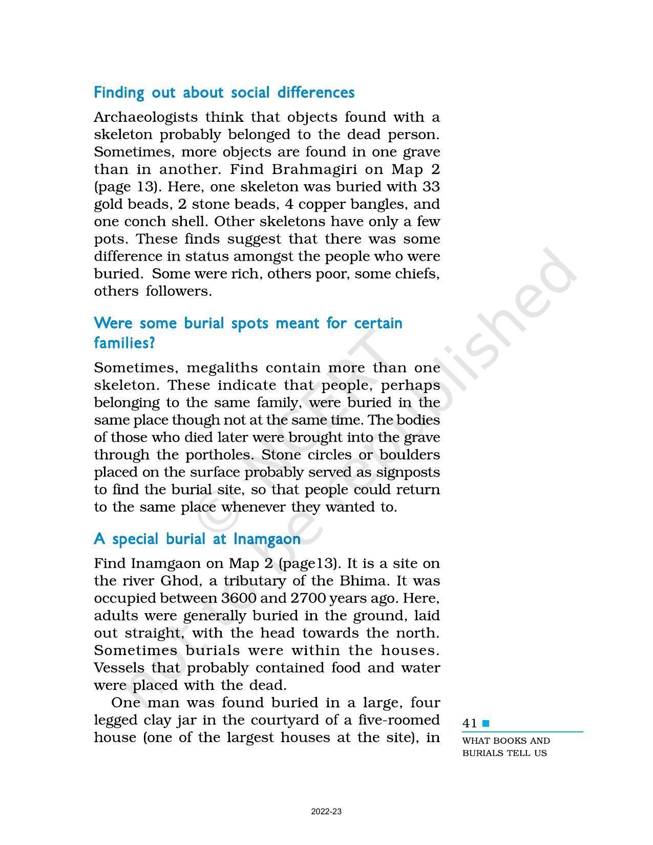 NCERT Book for Class 6 Social Science(History) : Chapter 4-What Books and Burials Tell Us - Page 7