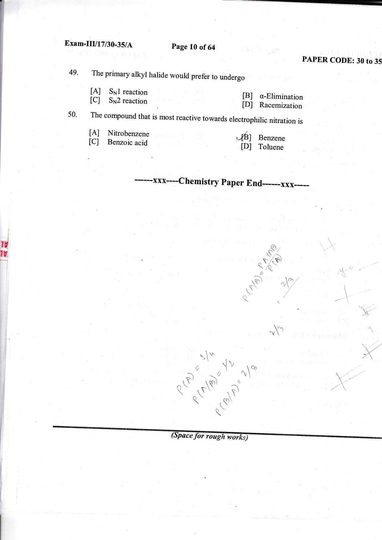 NERIST NEE (3) 2017 Question Paper - Page 9