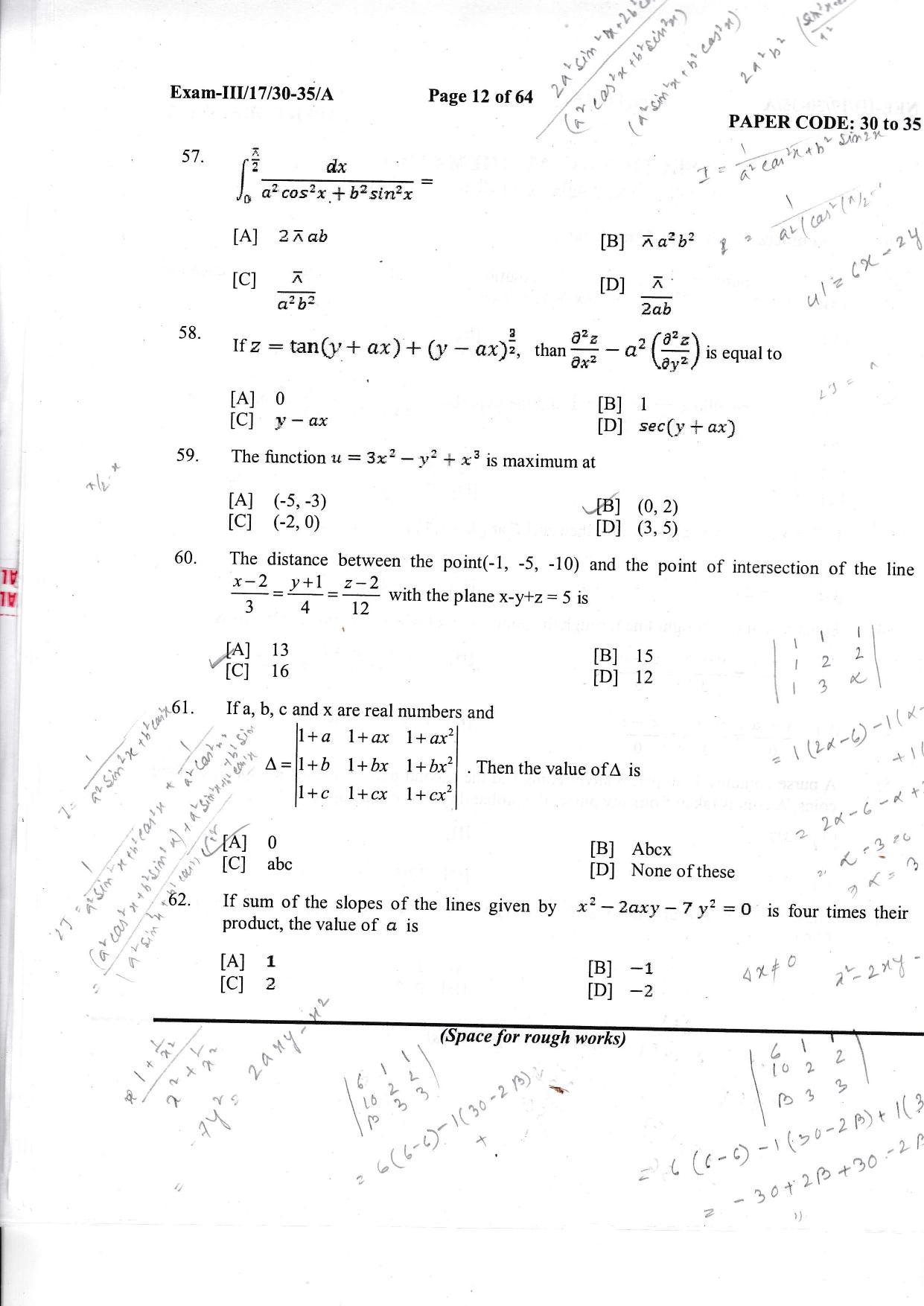 NERIST NEE (3) 2017 Question Paper - Page 11