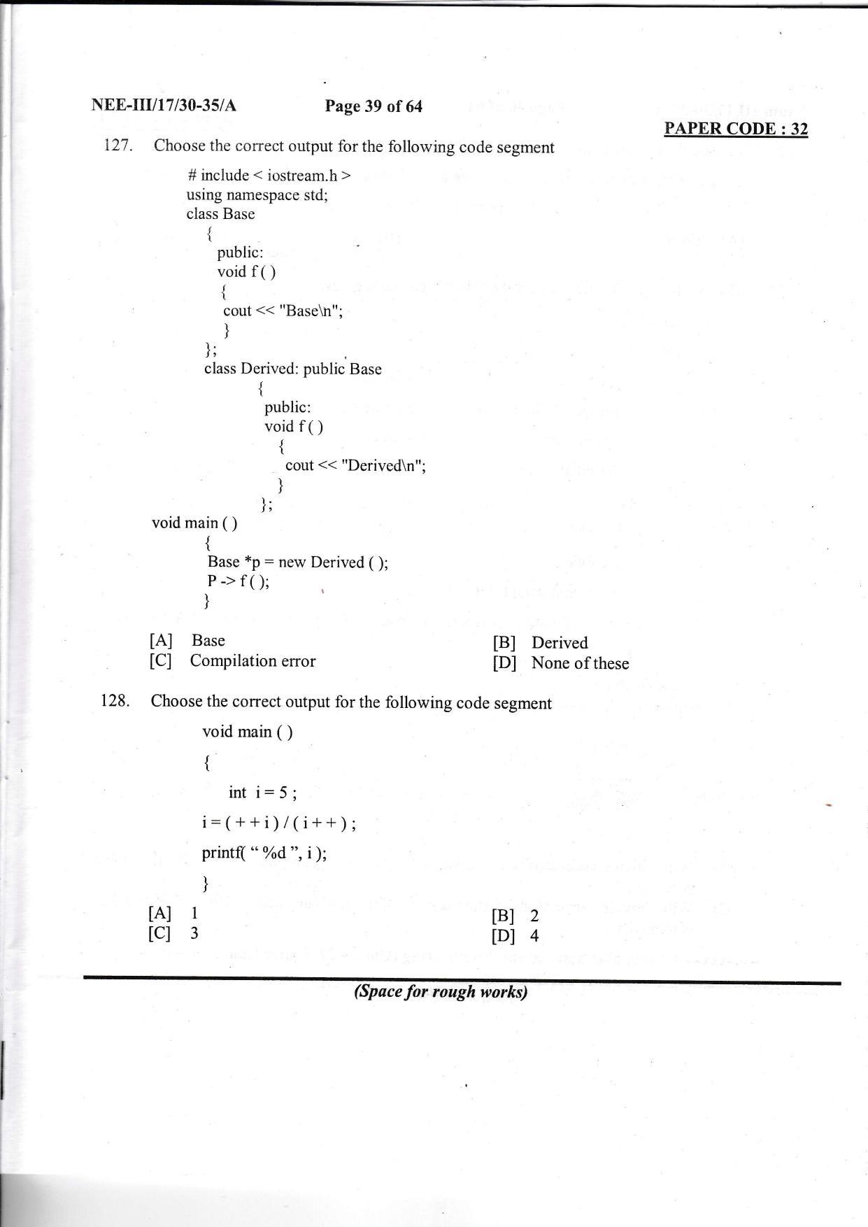 NERIST NEE (3) 2017 Question Paper - Page 30
