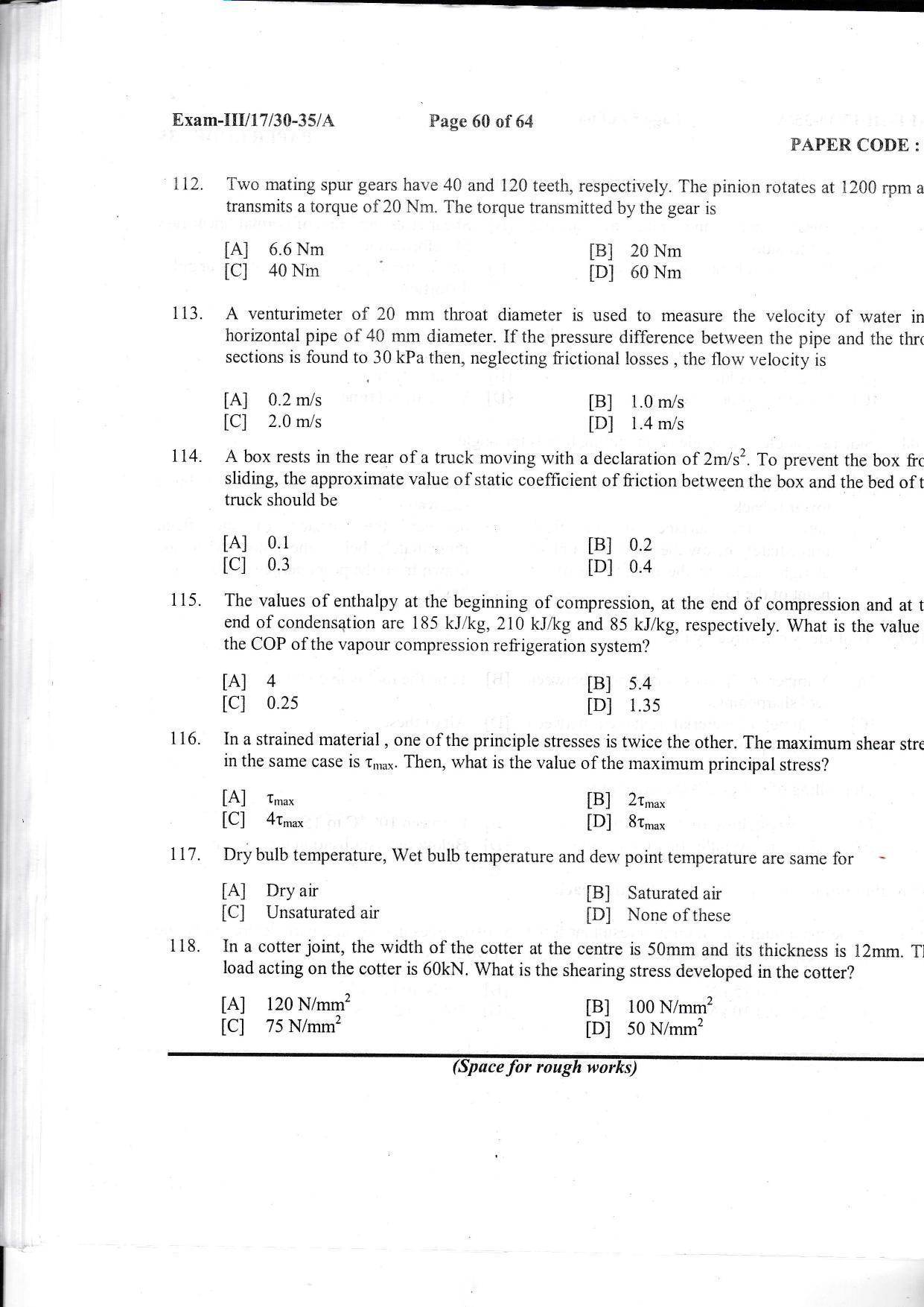 NERIST NEE (3) 2017 Question Paper - Page 51