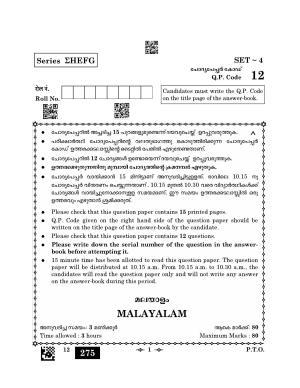 CBSE Class 12 12_Malayalam 2023 Question Paper