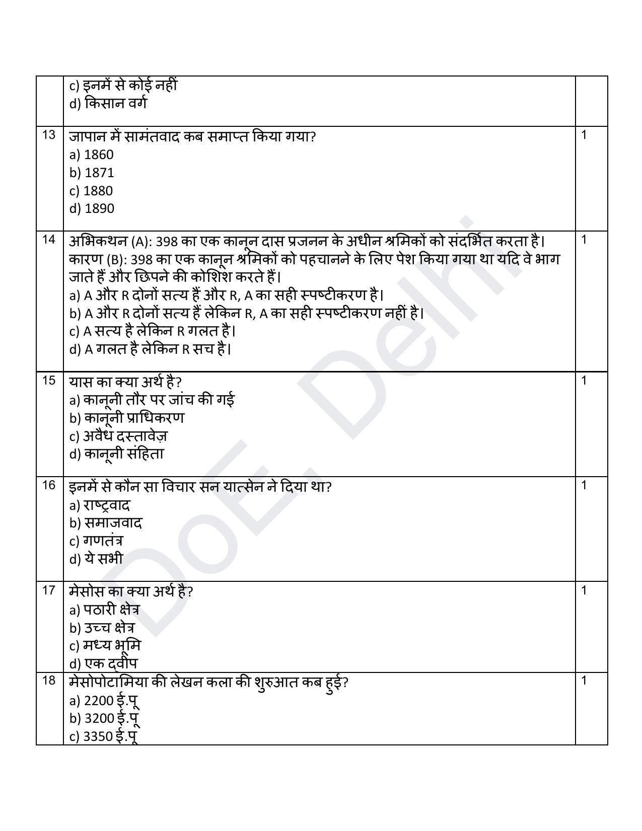 Edudel Class 11 History (Hindi) Practice Papers-2 (2023-24) - Page 4