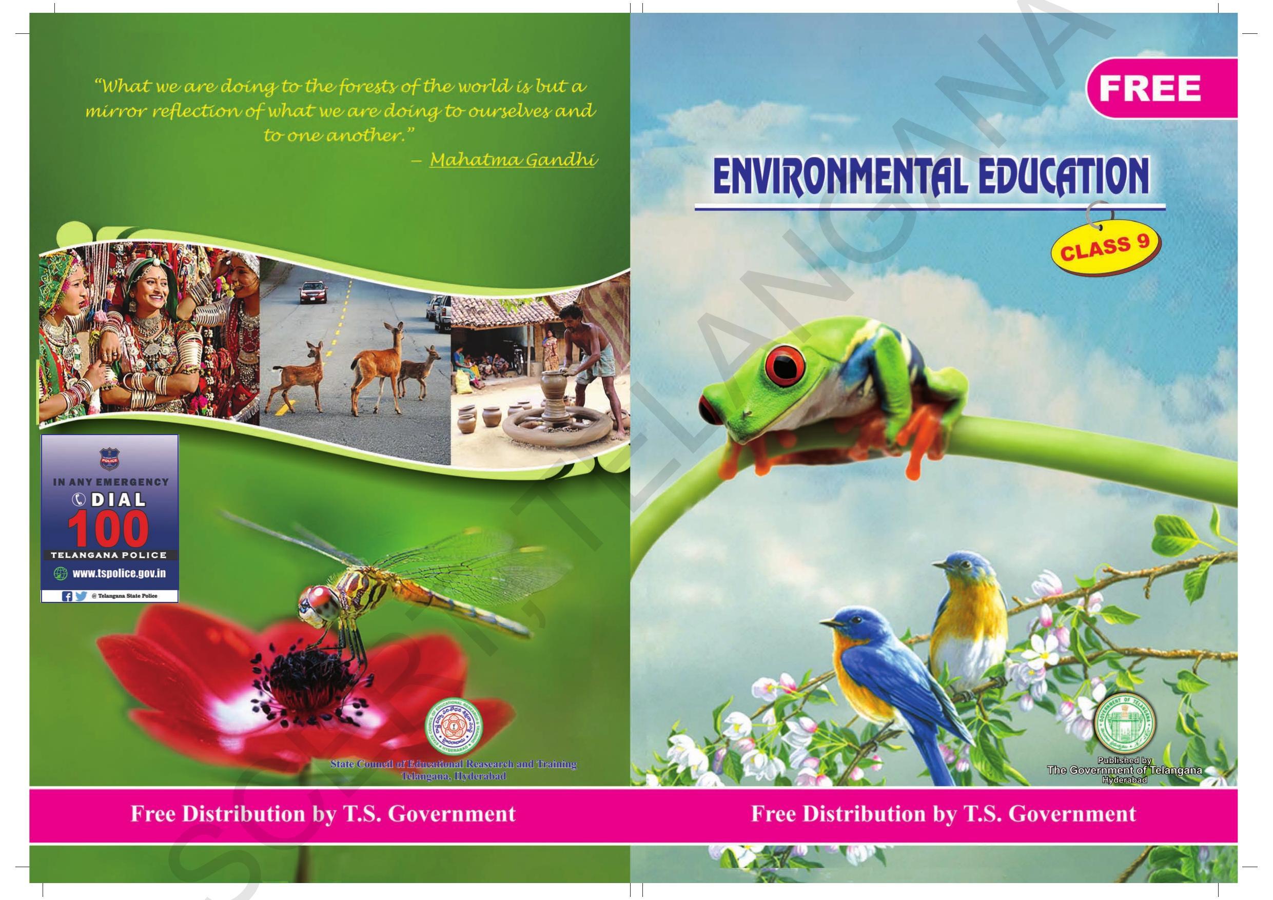 TS SCERT Class 9 Social Environmental Education (English Medium) Text Book - Page 1
