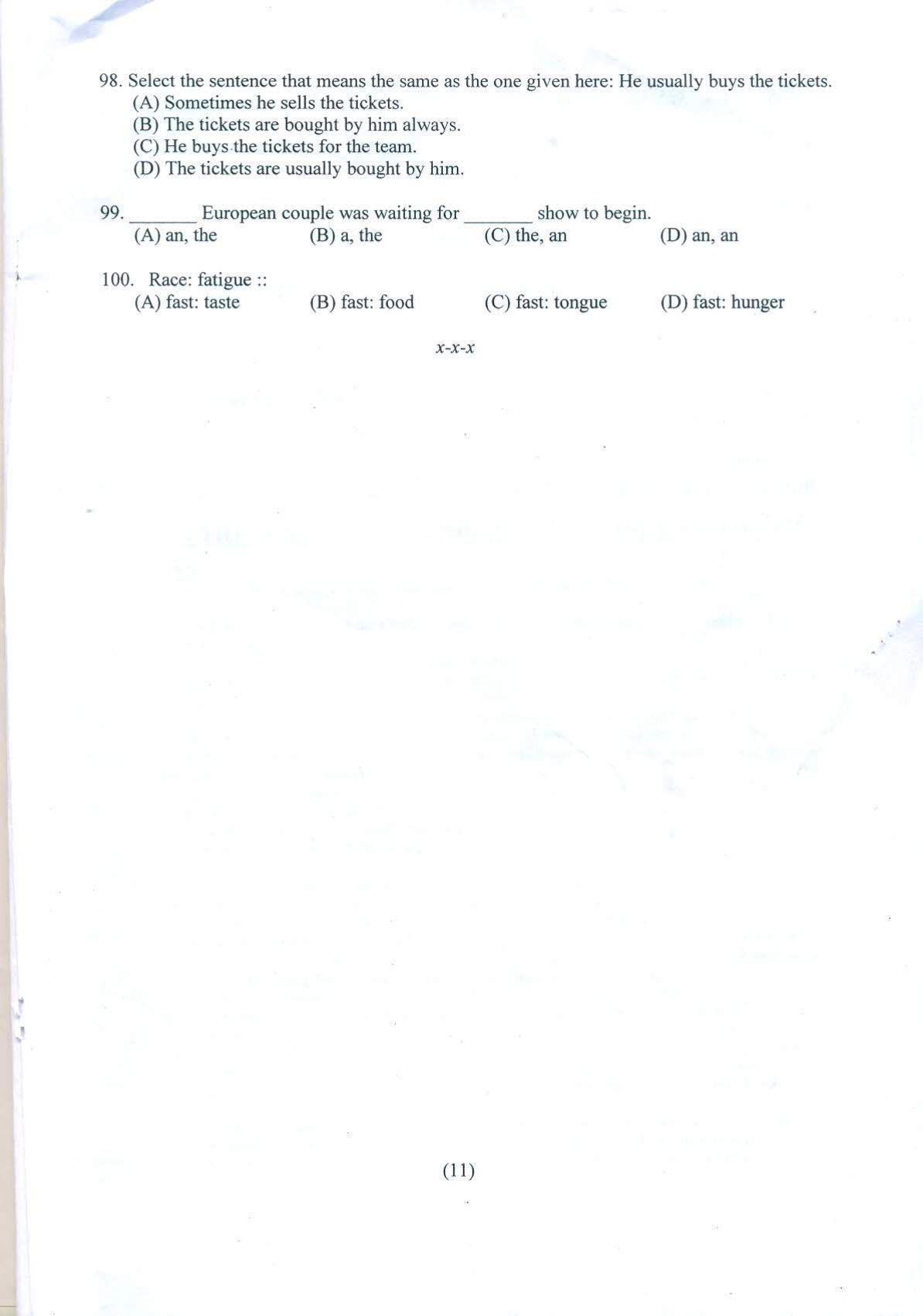 PULEET 2021 Previous Question Paper - Page 12