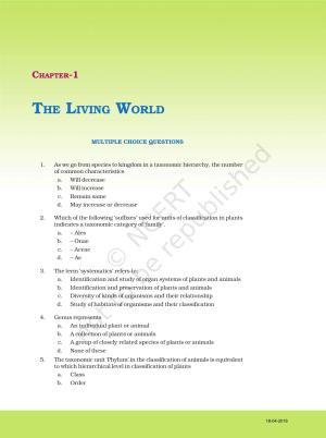 NCERT Exemplar Book for Class 11 Biology: Chapter 1 The Living World