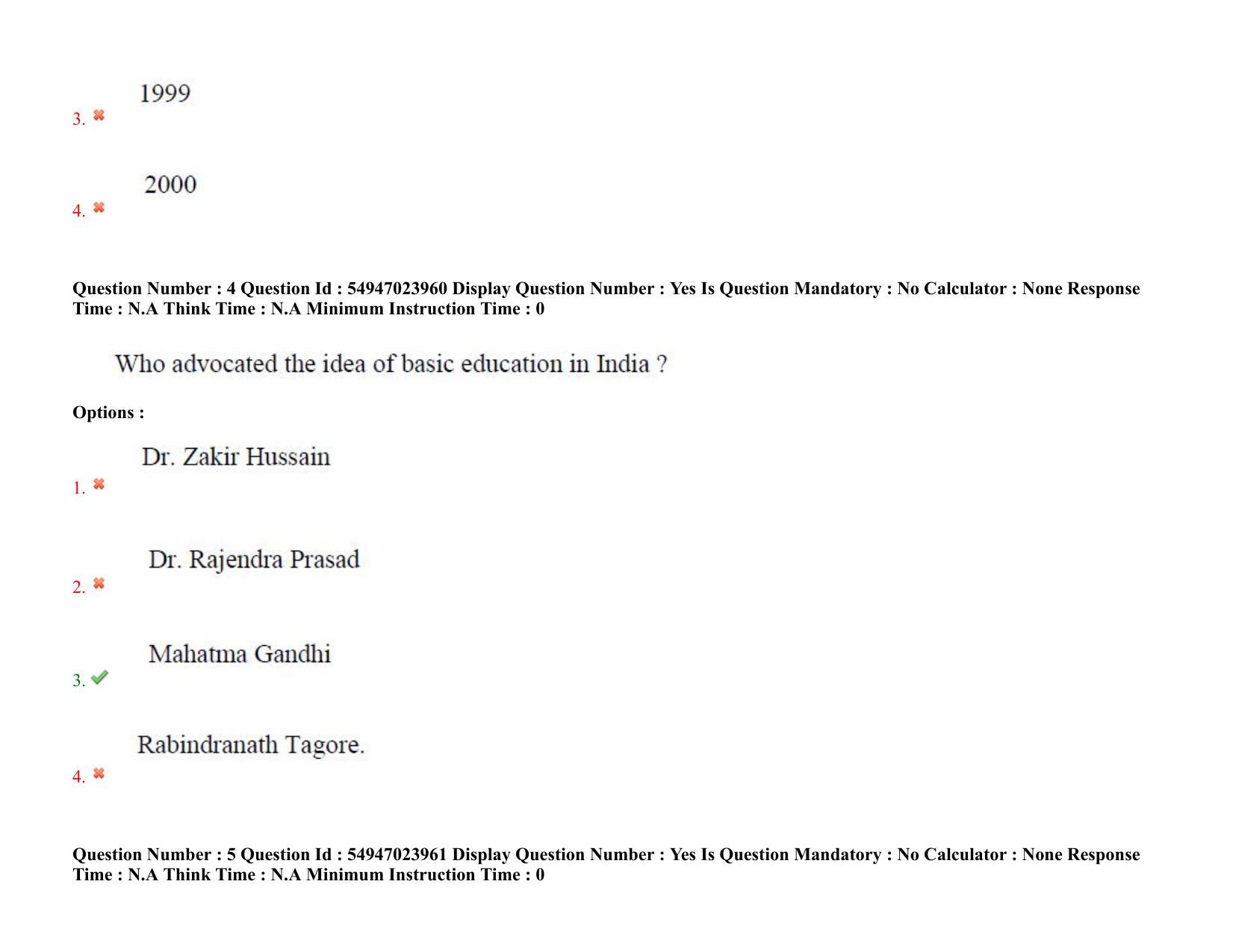 AP RCET 2022: Sociology-  17/10/2022 (Monday) Session-I Question Paper With keys - Page 4