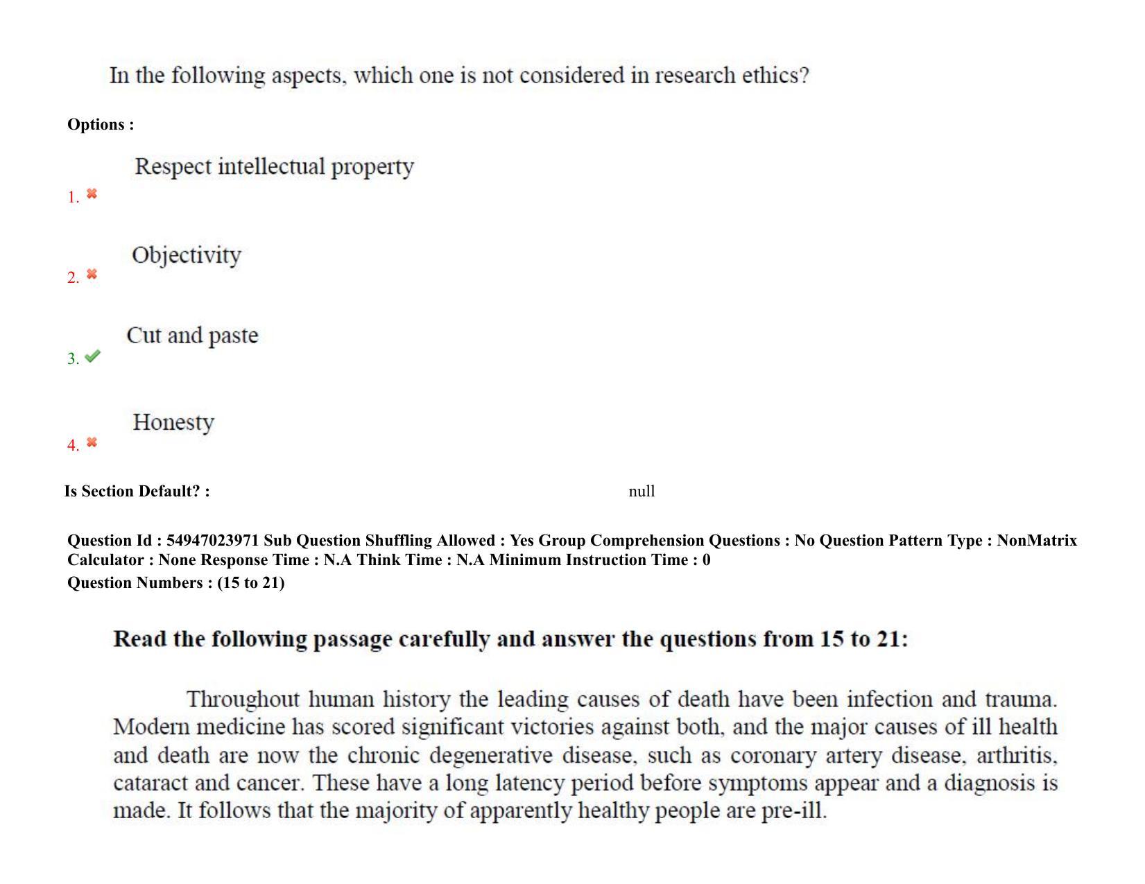 AP RCET 2022: Sociology-  17/10/2022 (Monday) Session-I Question Paper With keys - Page 11