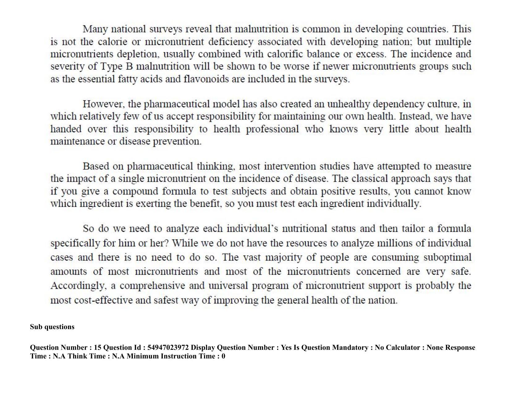 AP RCET 2022: Sociology-  17/10/2022 (Monday) Session-I Question Paper With keys - Page 12