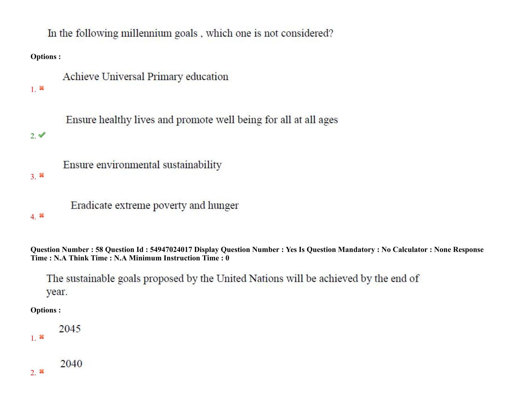 AP RCET 2022: Sociology-  17/10/2022 (Monday) Session-I Question Paper With keys - Page 43
