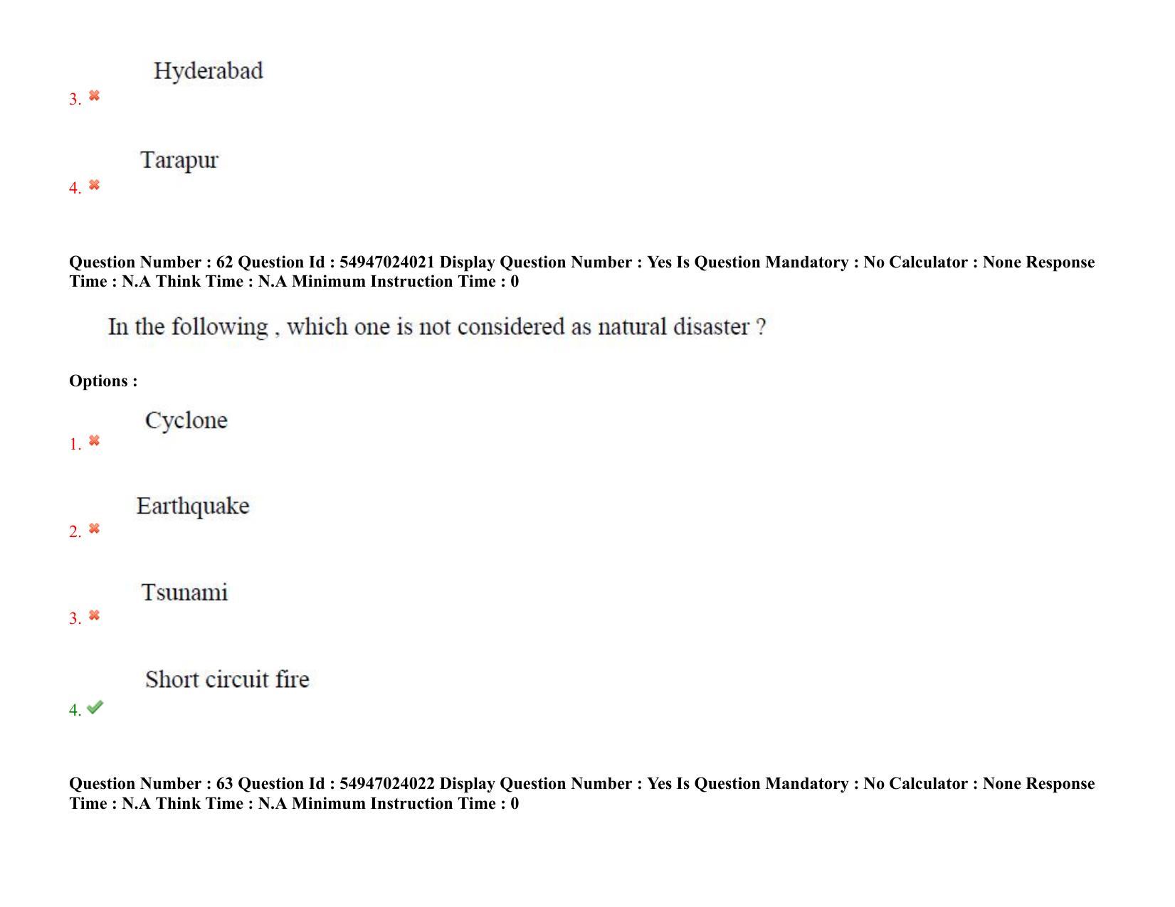 AP RCET 2022: Sociology-  17/10/2022 (Monday) Session-I Question Paper With keys - Page 46