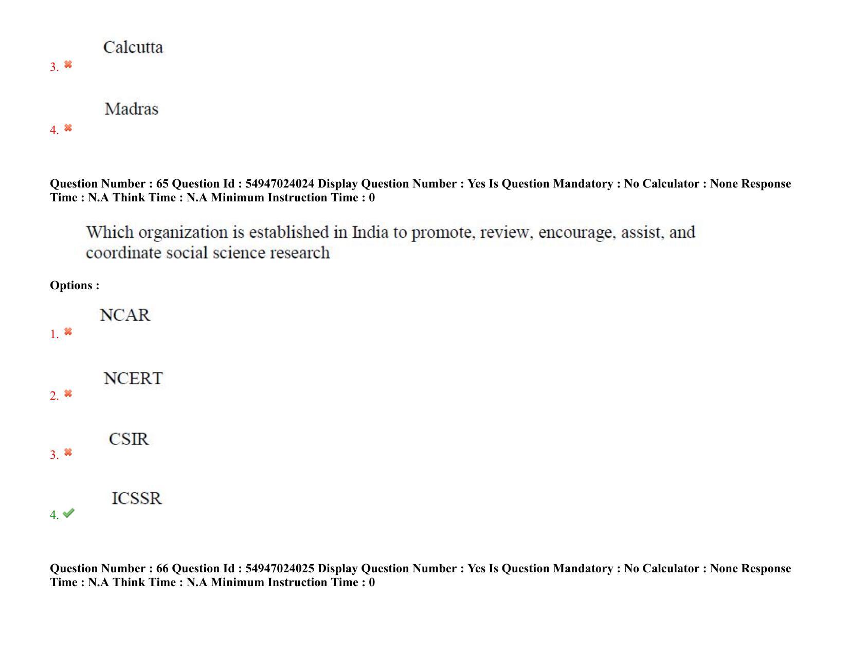 AP RCET 2022: Sociology-  17/10/2022 (Monday) Session-I Question Paper With keys - Page 48