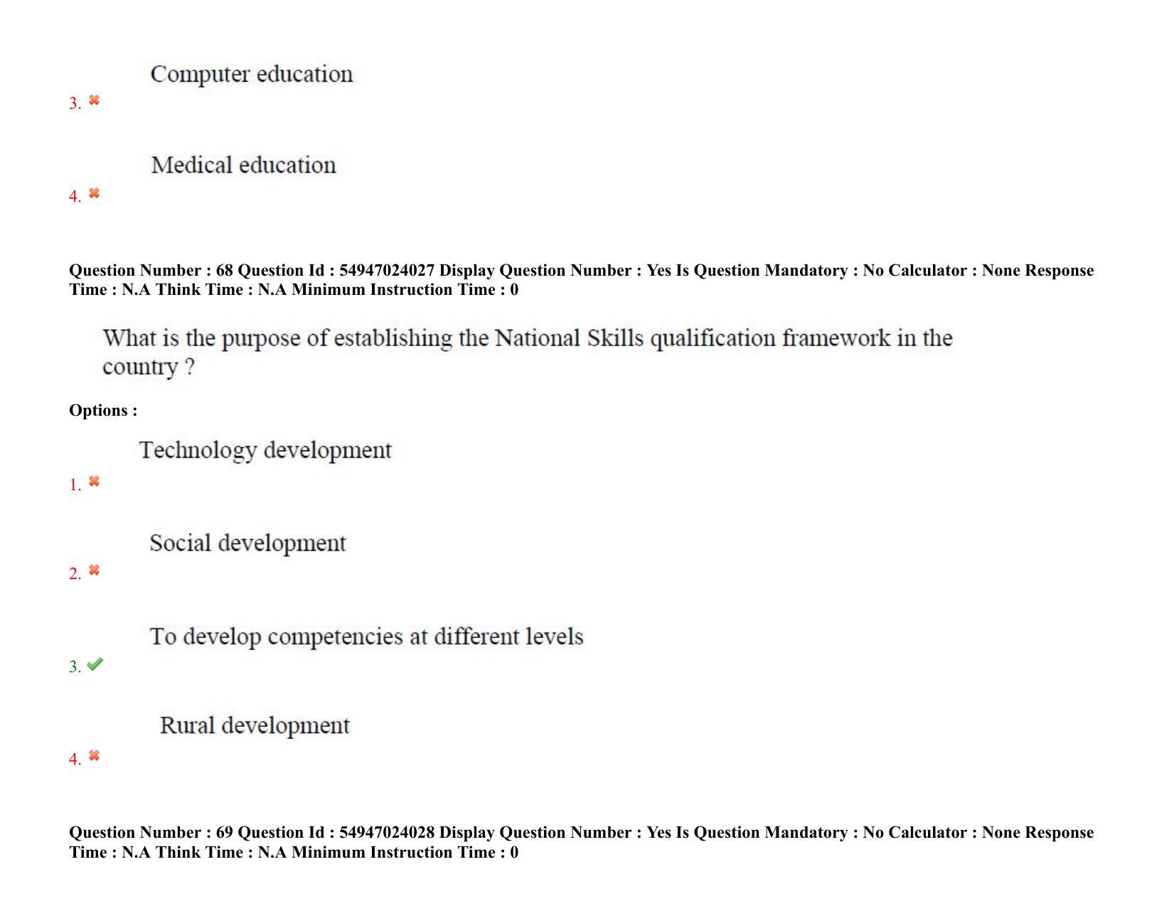 AP RCET 2022: Sociology-  17/10/2022 (Monday) Session-I Question Paper With keys - Page 50