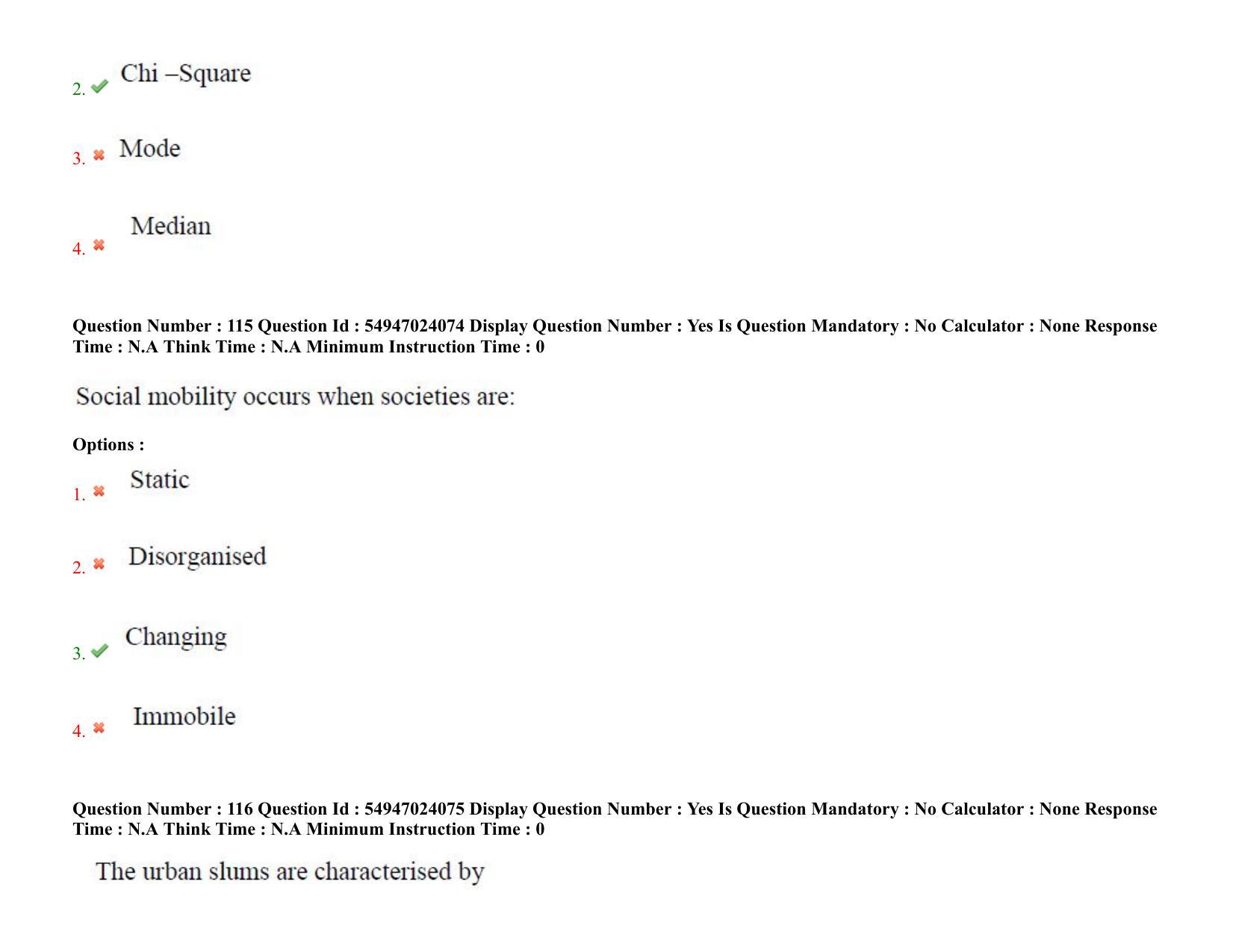 AP RCET 2022: Sociology-  17/10/2022 (Monday) Session-I Question Paper With keys - Page 78