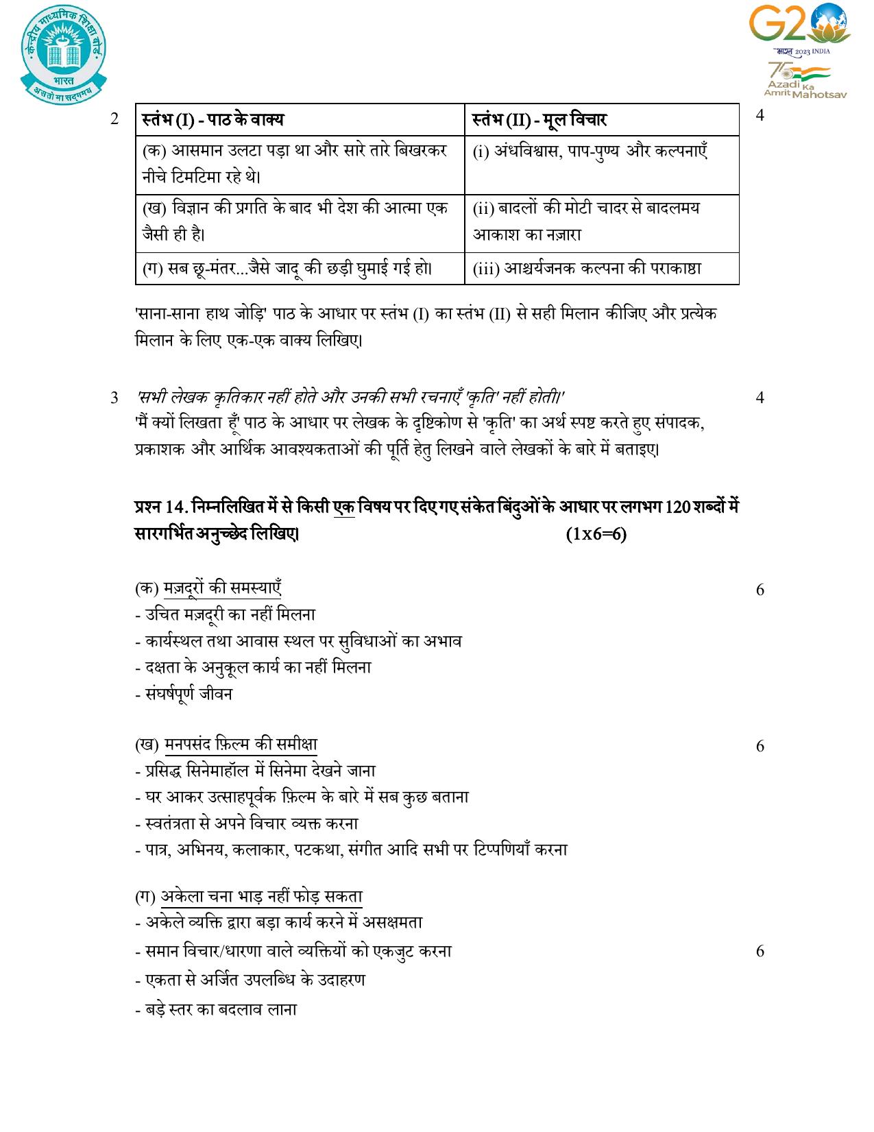 CBSE Class 10 Hindi A Set 1 Practice Questions 2023-24 - Page 16