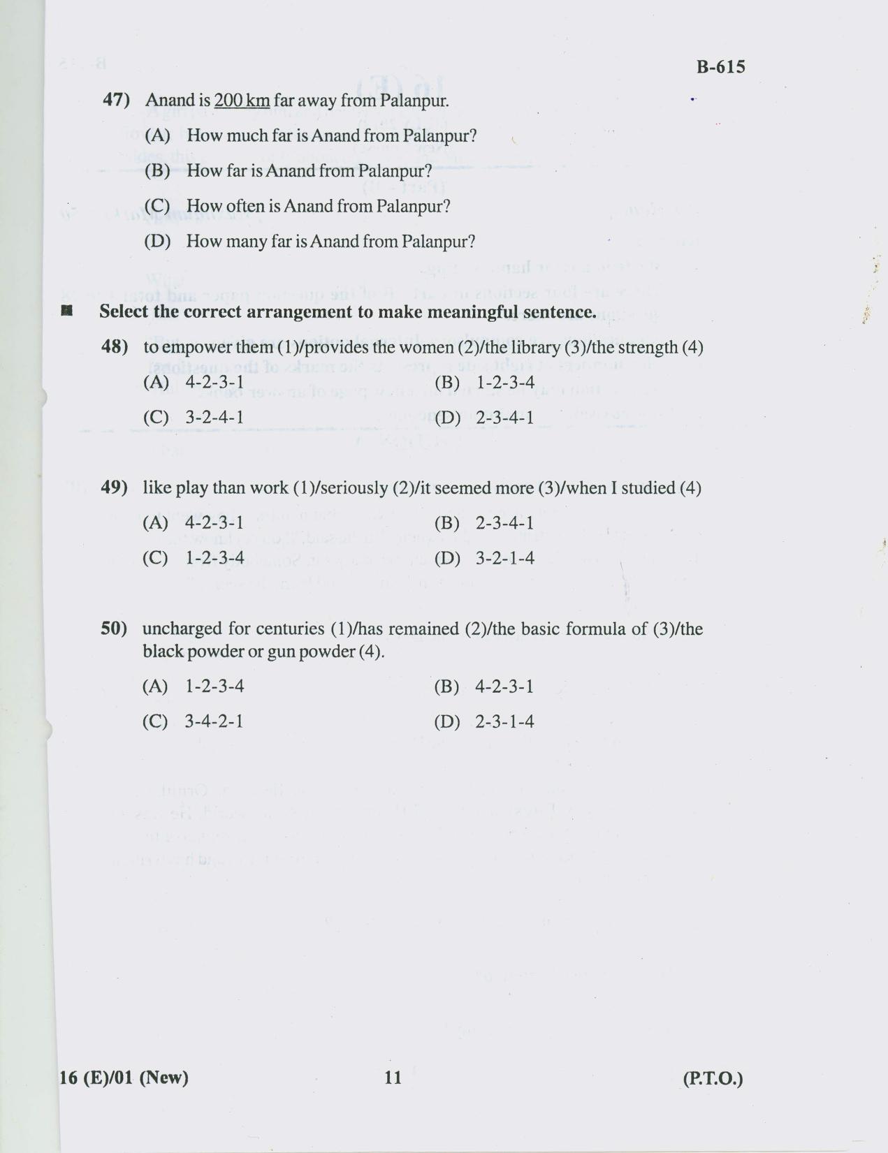 Gujarat Board Class 10th Question Paper 2018 - 16 (ENGLISH S.L.) ENGLISH (10th Guj MED) - Page 11