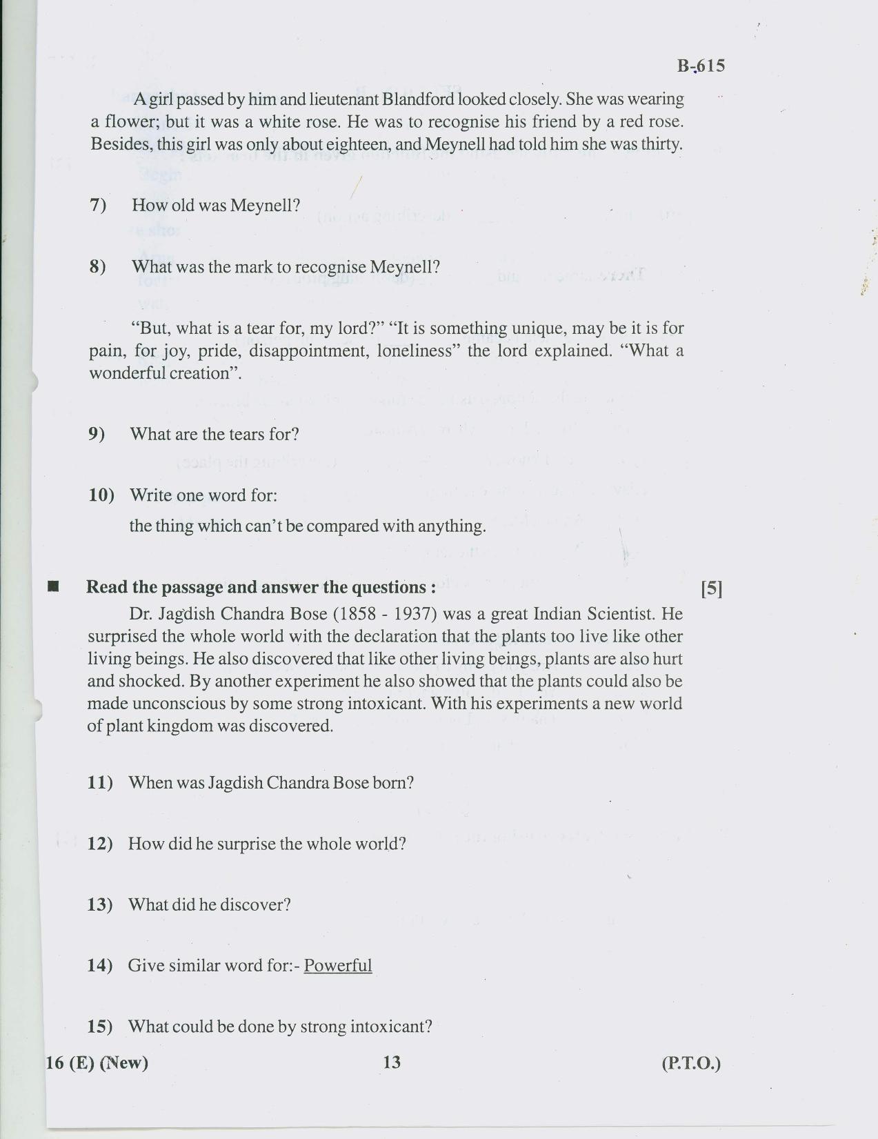 Gujarat Board Class 10th Question Paper 2018 - 16 (ENGLISH S.L.) ENGLISH (10th Guj MED) - Page 13
