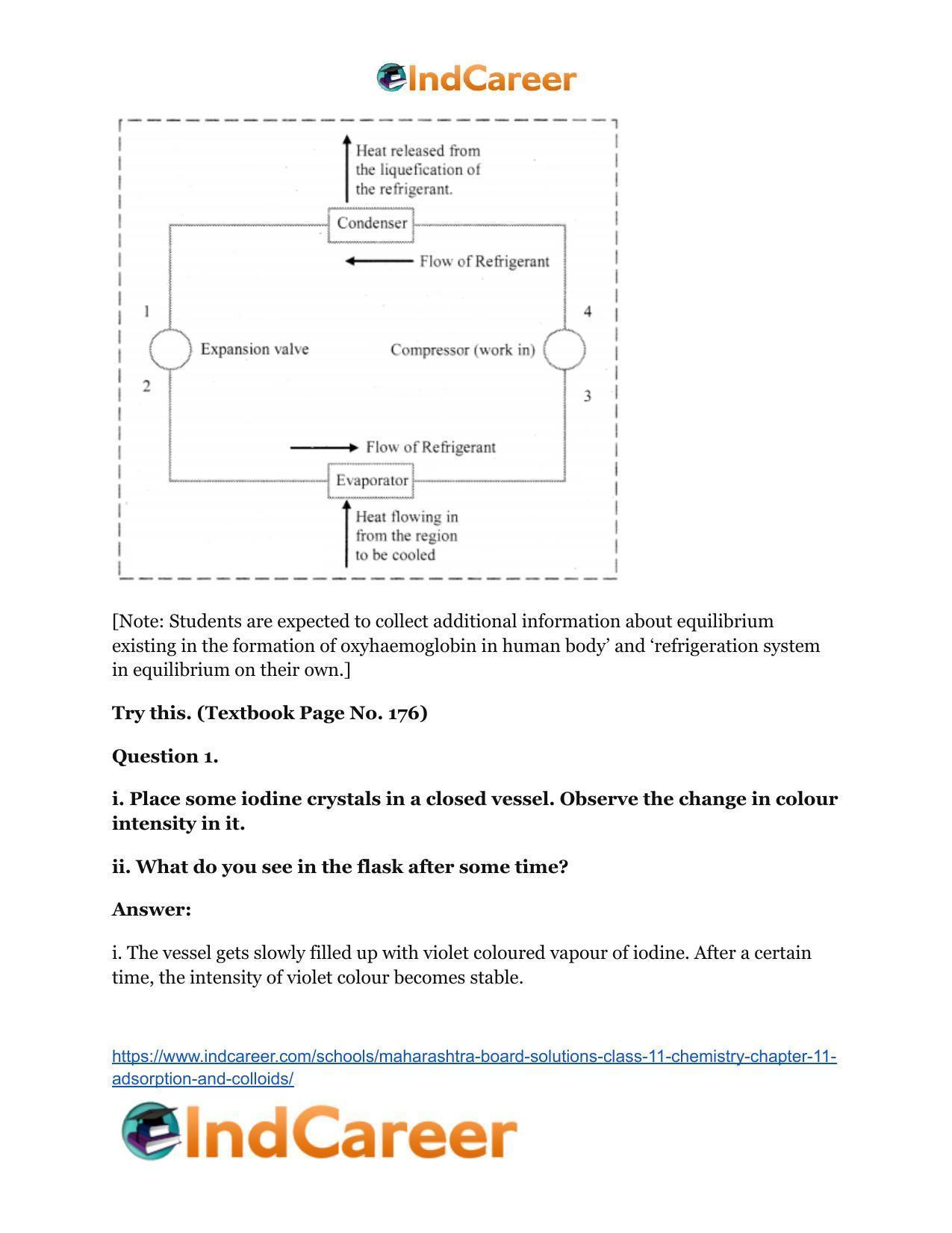 Maharashtra Board Solutions Class 11-Chemistry: Chapter 12- Chemical Equilibrium - Page 17