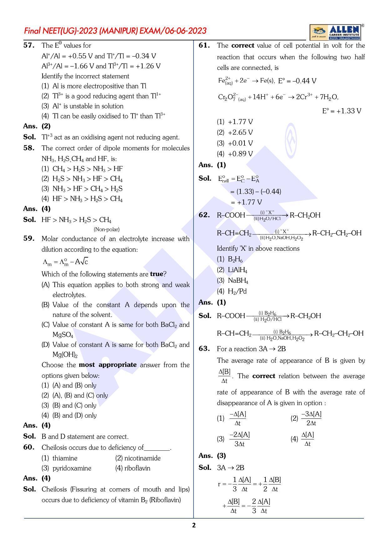 NEET 2023 Question Paper C4 - Page 11