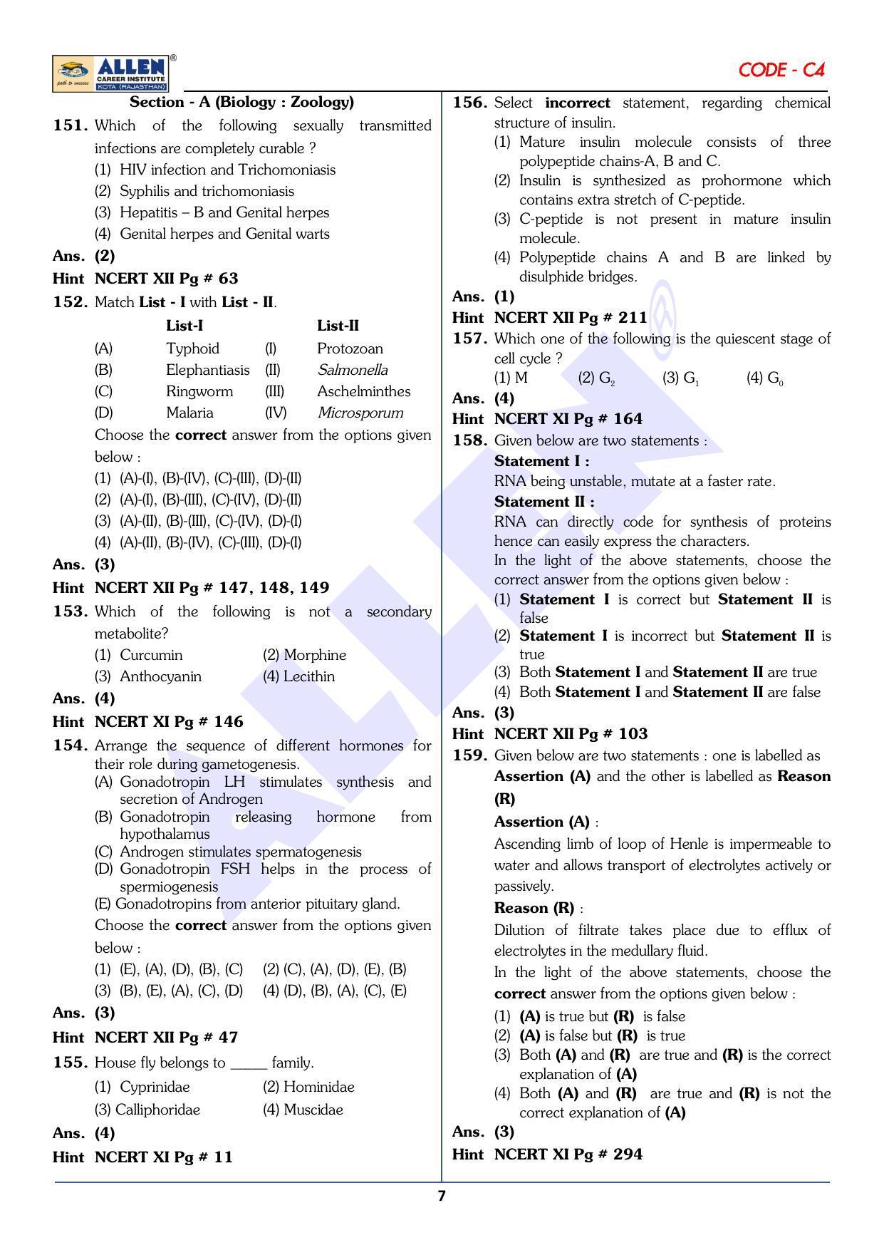 NEET 2023 Question Paper C4 - Page 24