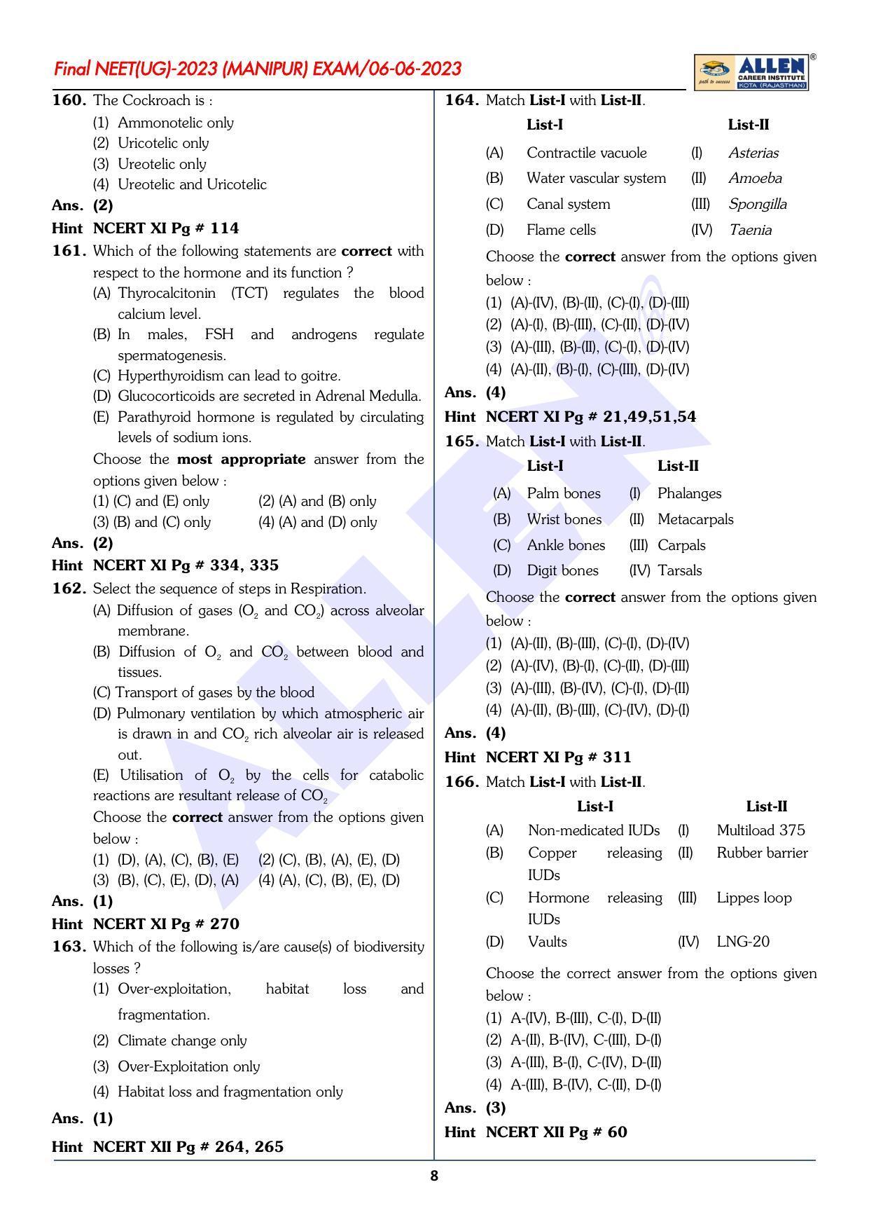 NEET 2023 Question Paper C4 - Page 25