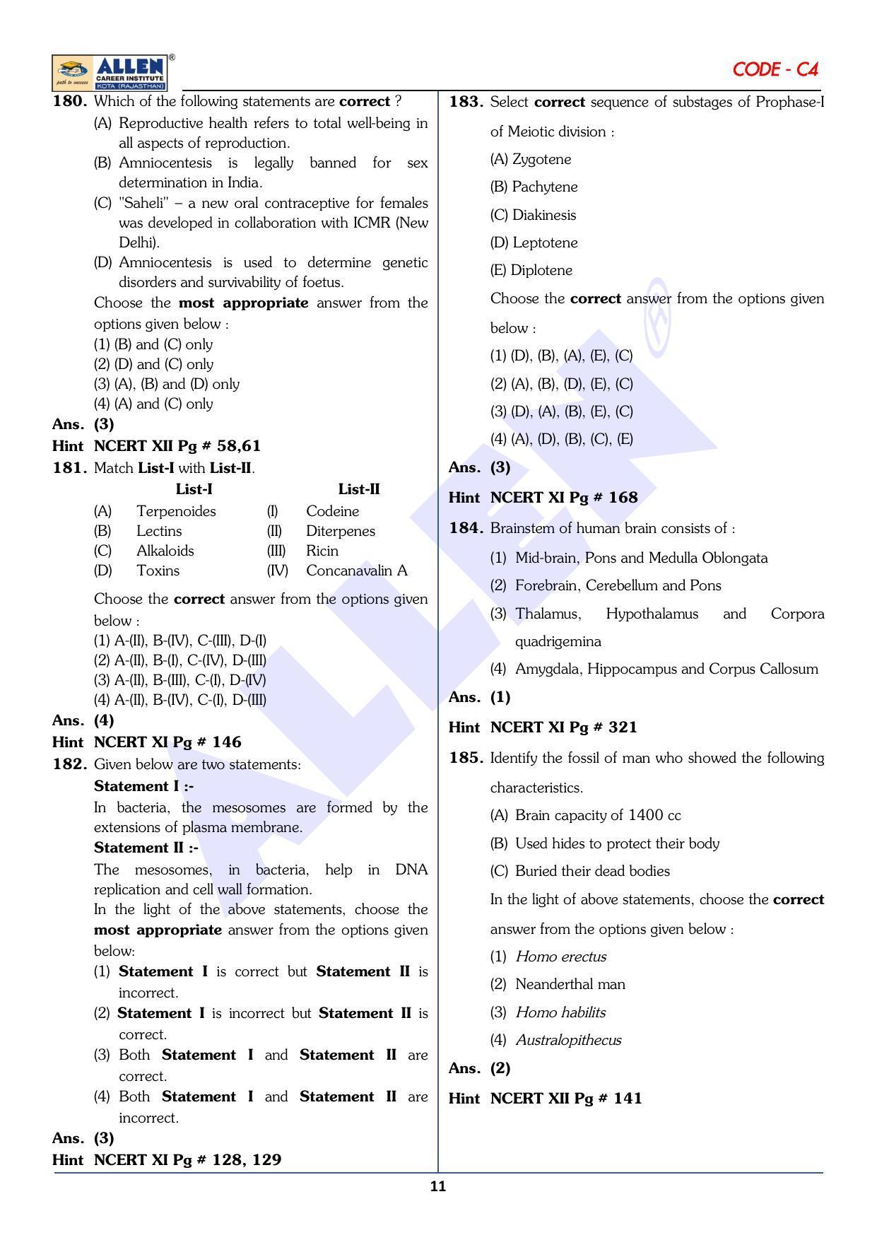 NEET 2023 Question Paper C4 - Page 28