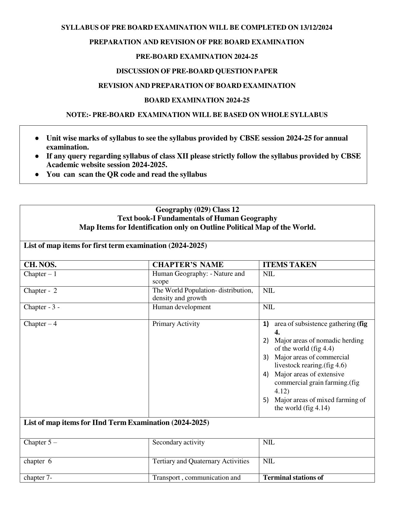 Edudel Class 12 Geography (English Medium) Syllabus 2025 - Page 4