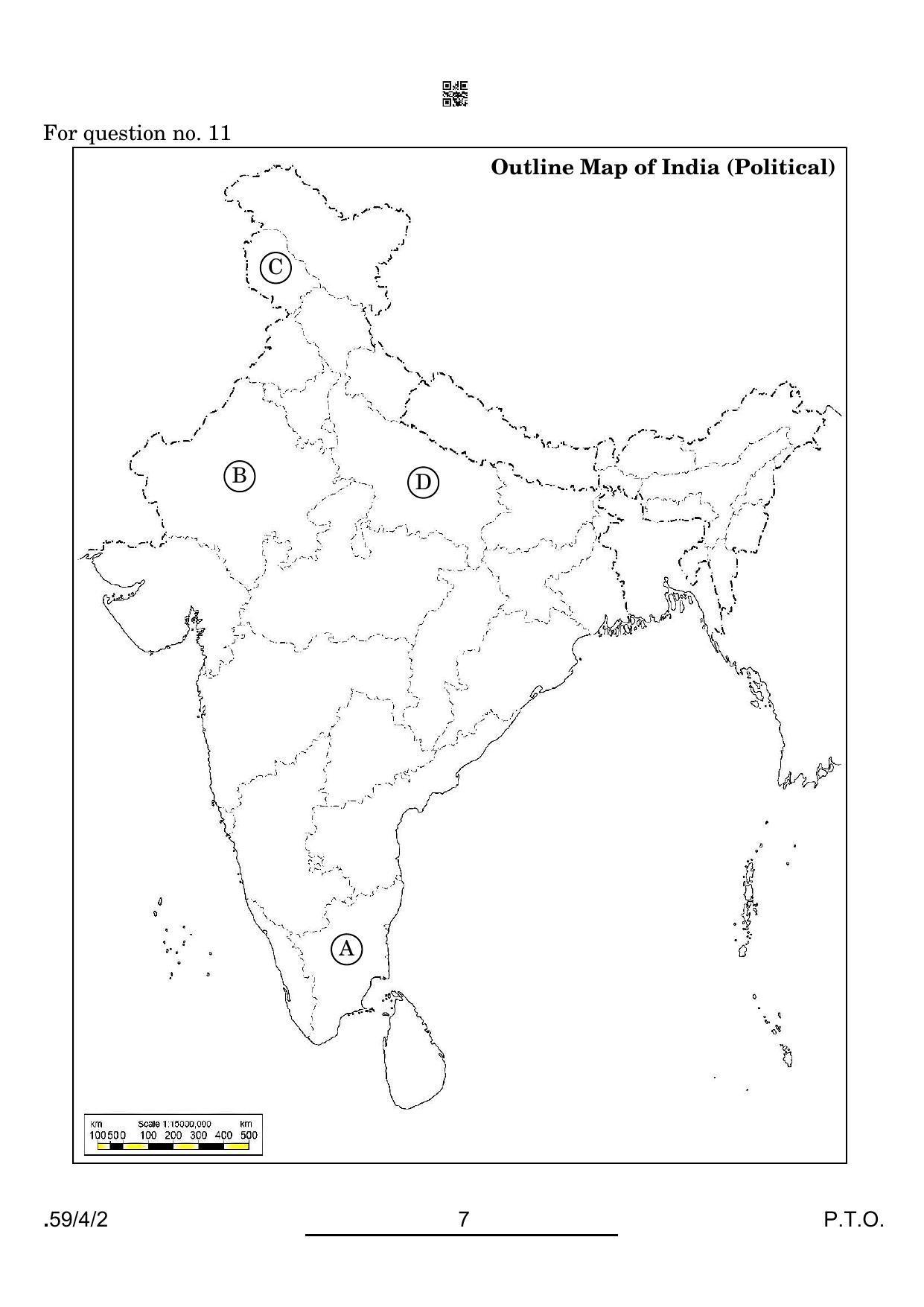CBSE Class 12 59-4-2 Political Science 2022 Question Paper - Page 7