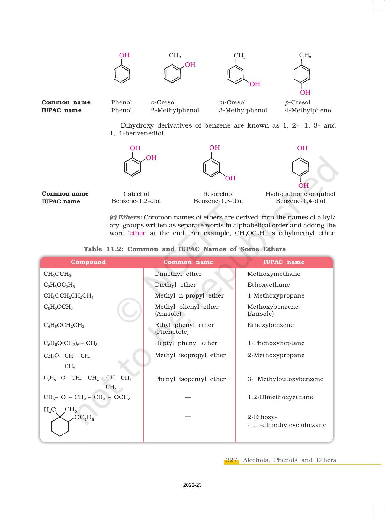 NCERT Book for Class 12 Chemistry Chapter 11 Alcohols Phenols and Ether - Page 5