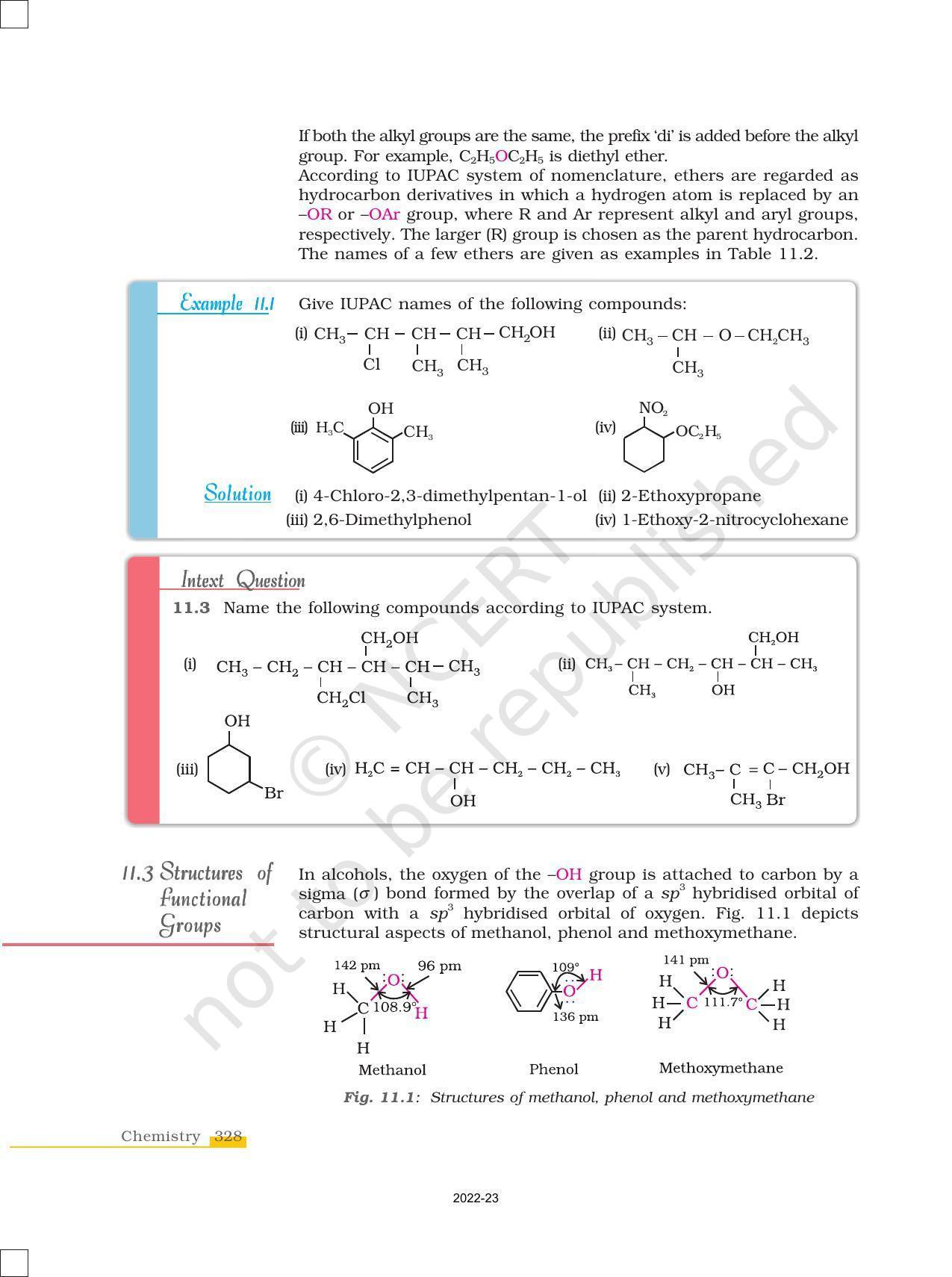 NCERT Book for Class 12 Chemistry Chapter 11 Alcohols Phenols and Ether - Page 6