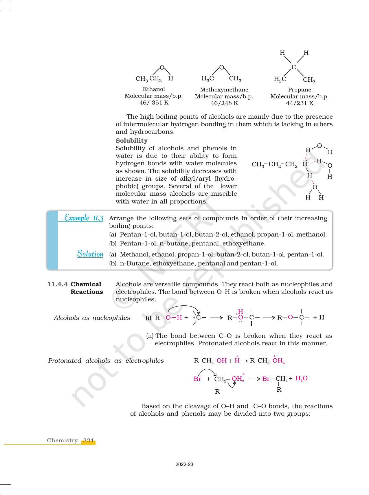 NCERT Book for Class 12 Chemistry Chapter 11 Alcohols Phenols and Ether - Page 12