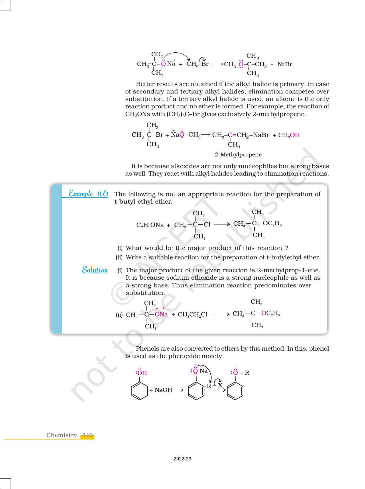 NCERT Book for Class 12 Chemistry Chapter 11 Alcohols Phenols and Ether - Page 24