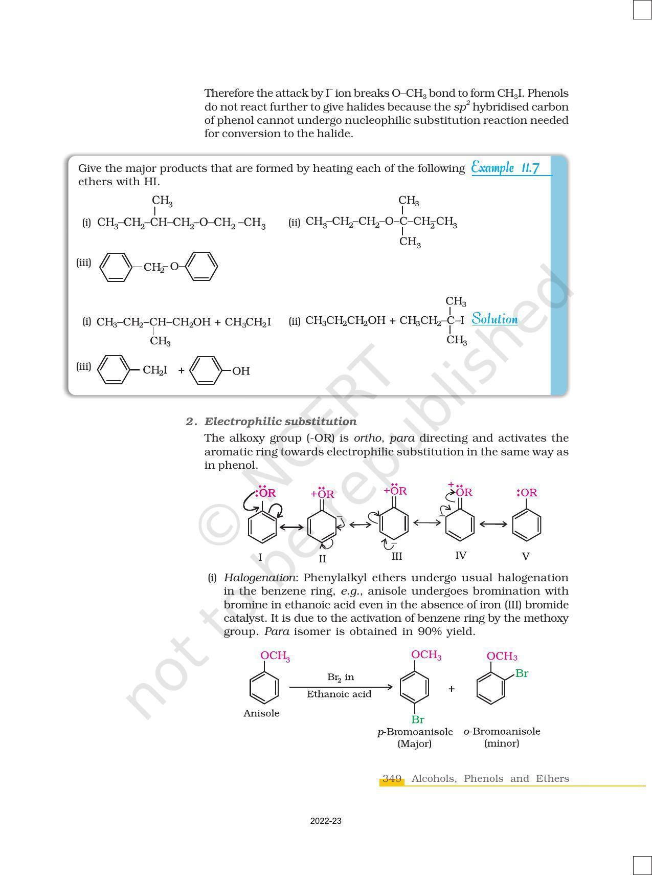 NCERT Book for Class 12 Chemistry Chapter 11 Alcohols Phenols and Ether - Page 27