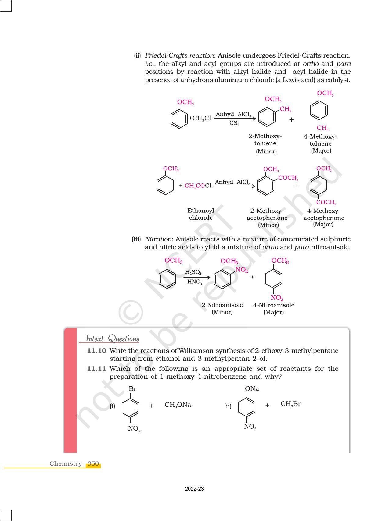 NCERT Book for Class 12 Chemistry Chapter 11 Alcohols Phenols and Ether - Page 28