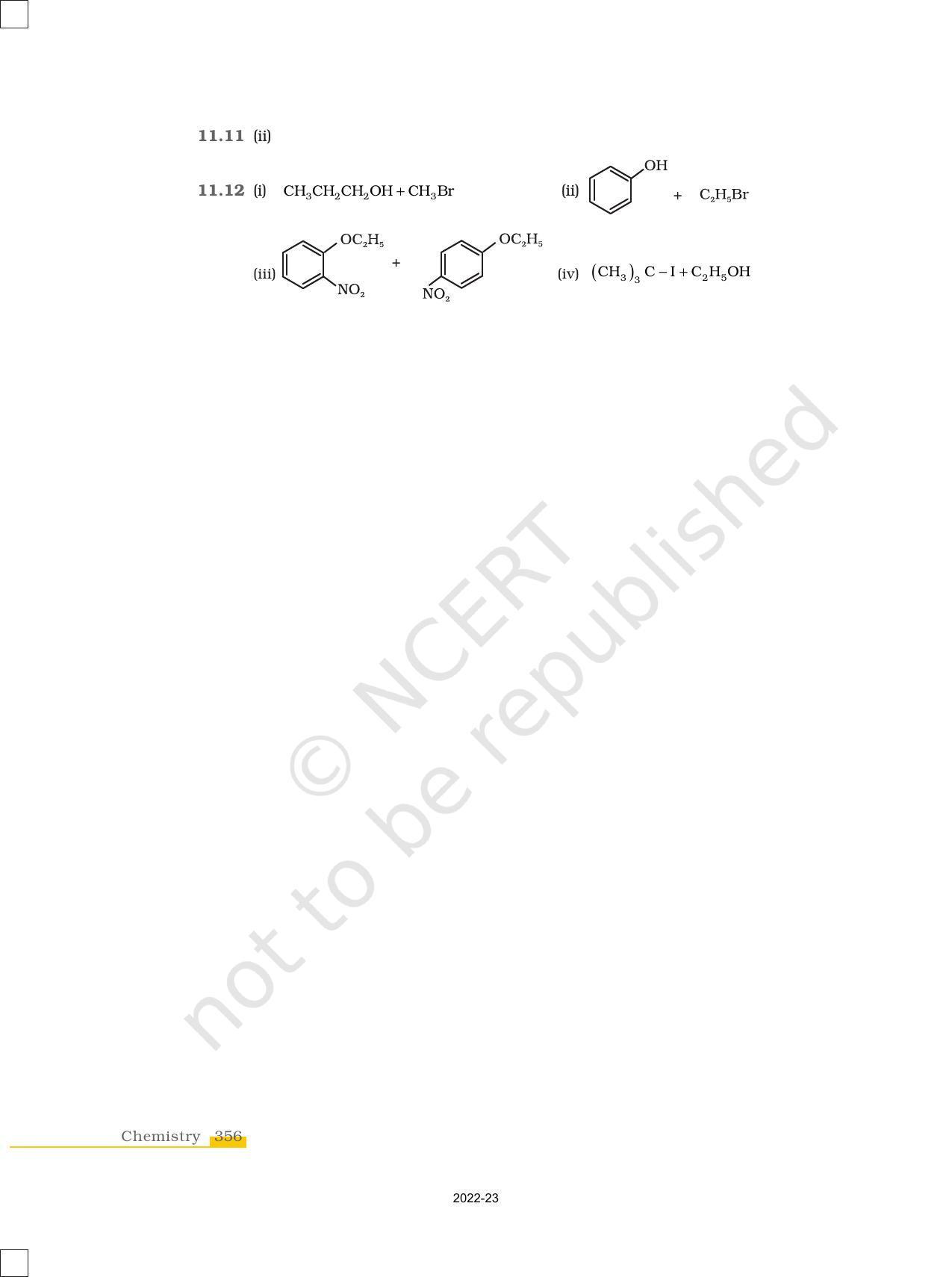 NCERT Book for Class 12 Chemistry Chapter 11 Alcohols Phenols and Ether - Page 34