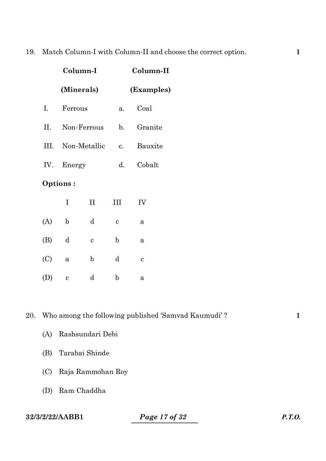 CBSE Class 10 32-3-2 Social Science 2024 Question Paper - Page 17