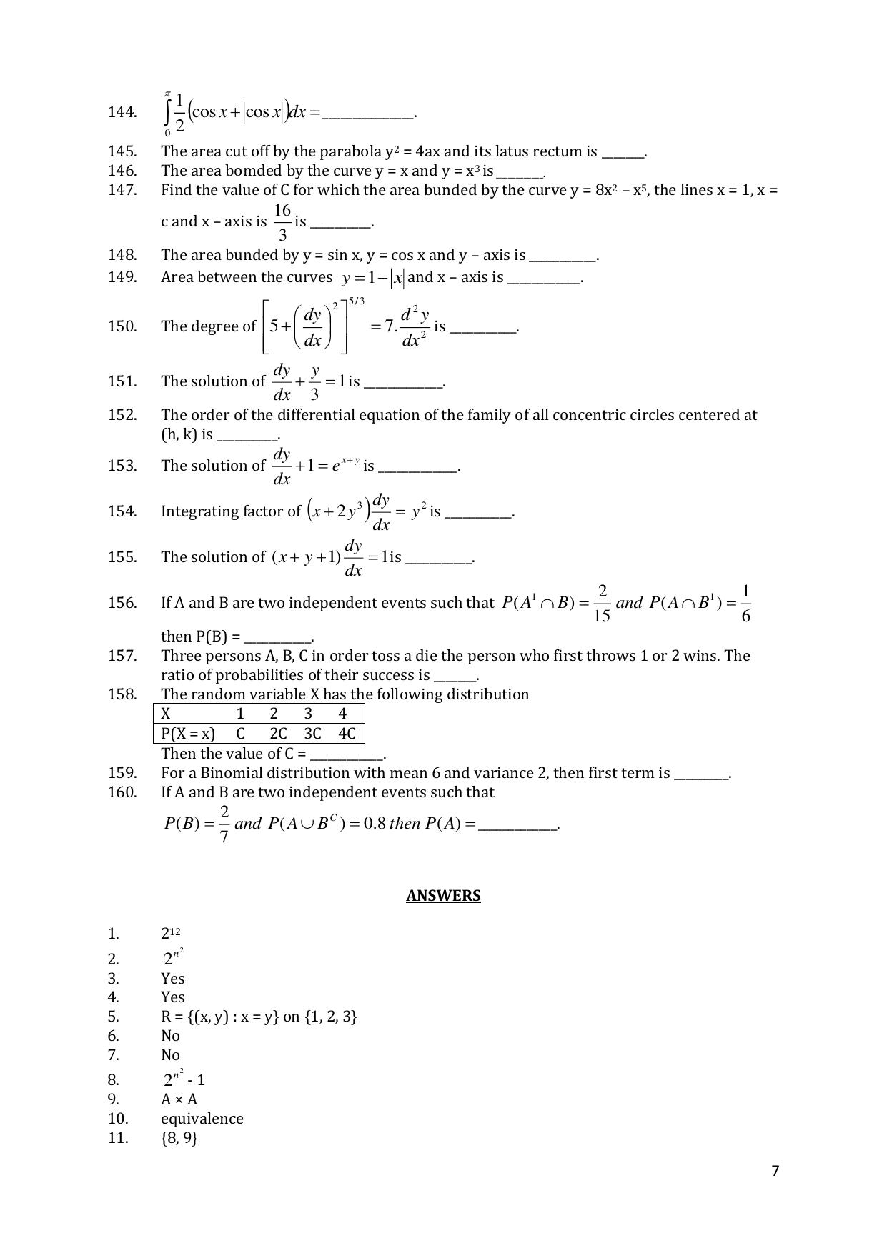CHSE Odisha Class 12 Mathematics (1ST PHASE) Question Bank - Page 7