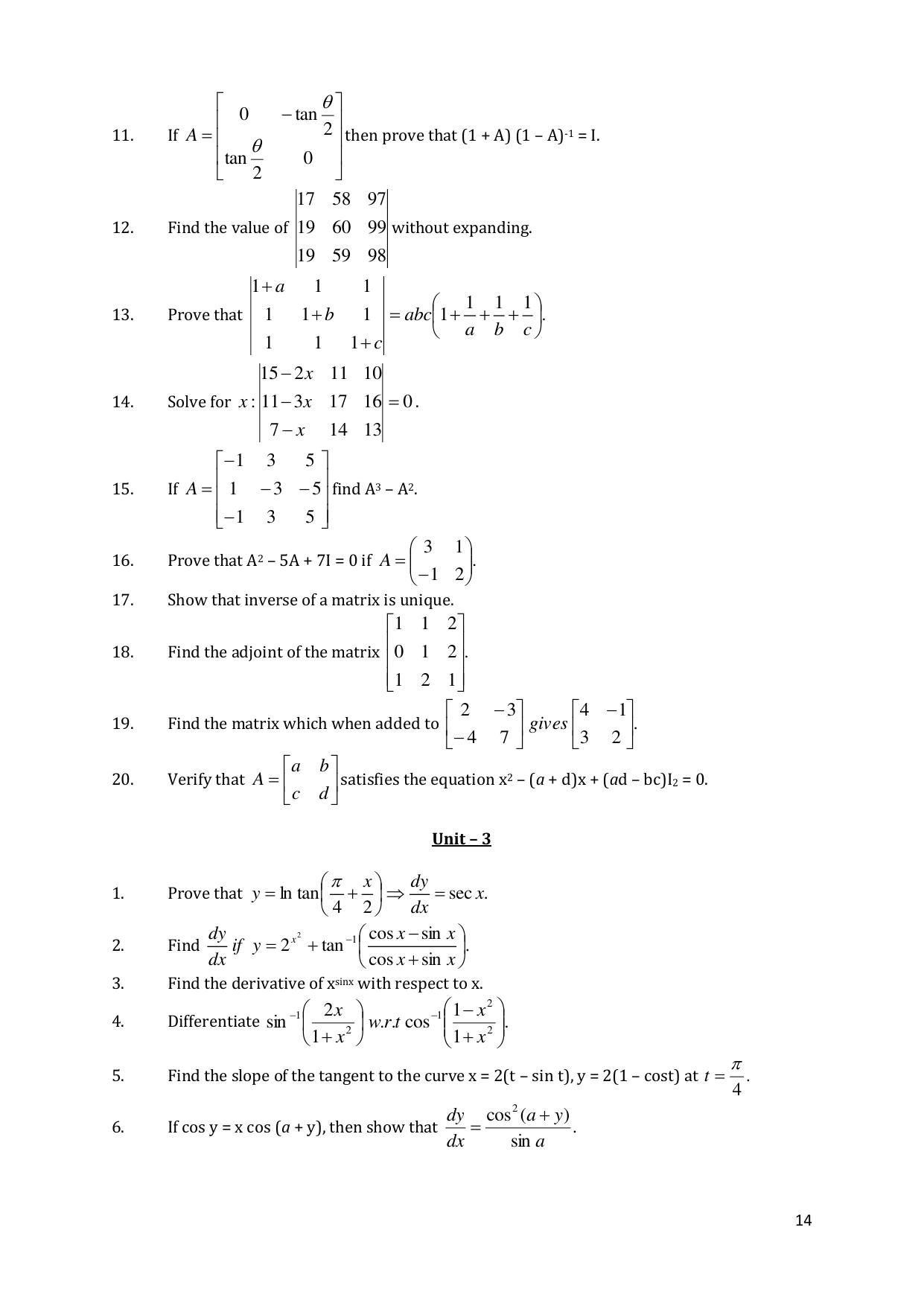 CHSE Odisha Class 12 Mathematics (1ST PHASE) Question Bank - Page 14