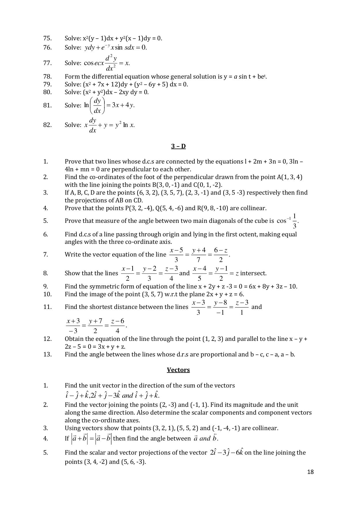 CHSE Odisha Class 12 Mathematics (1ST PHASE) Question Bank - Page 18