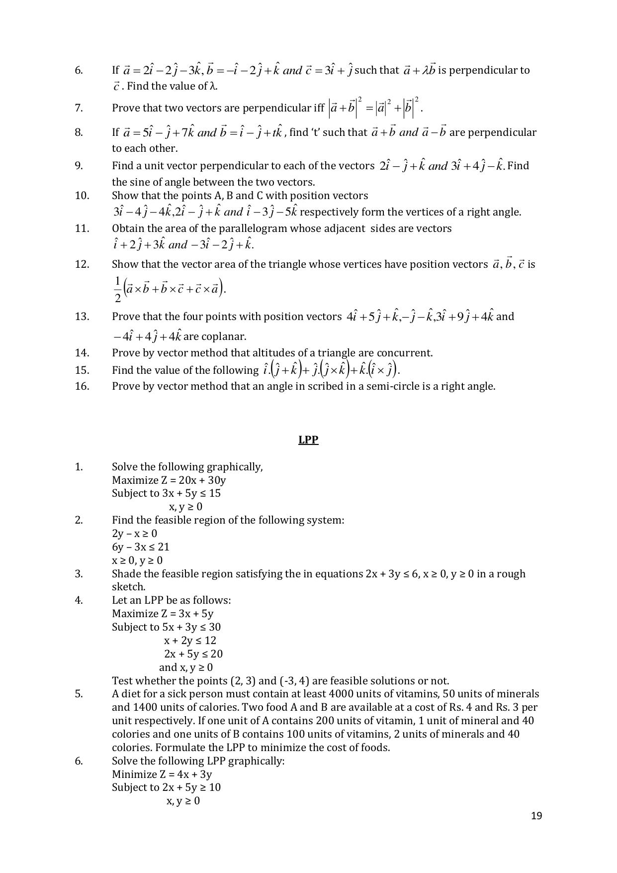 CHSE Odisha Class 12 Mathematics (1ST PHASE) Question Bank - Page 19